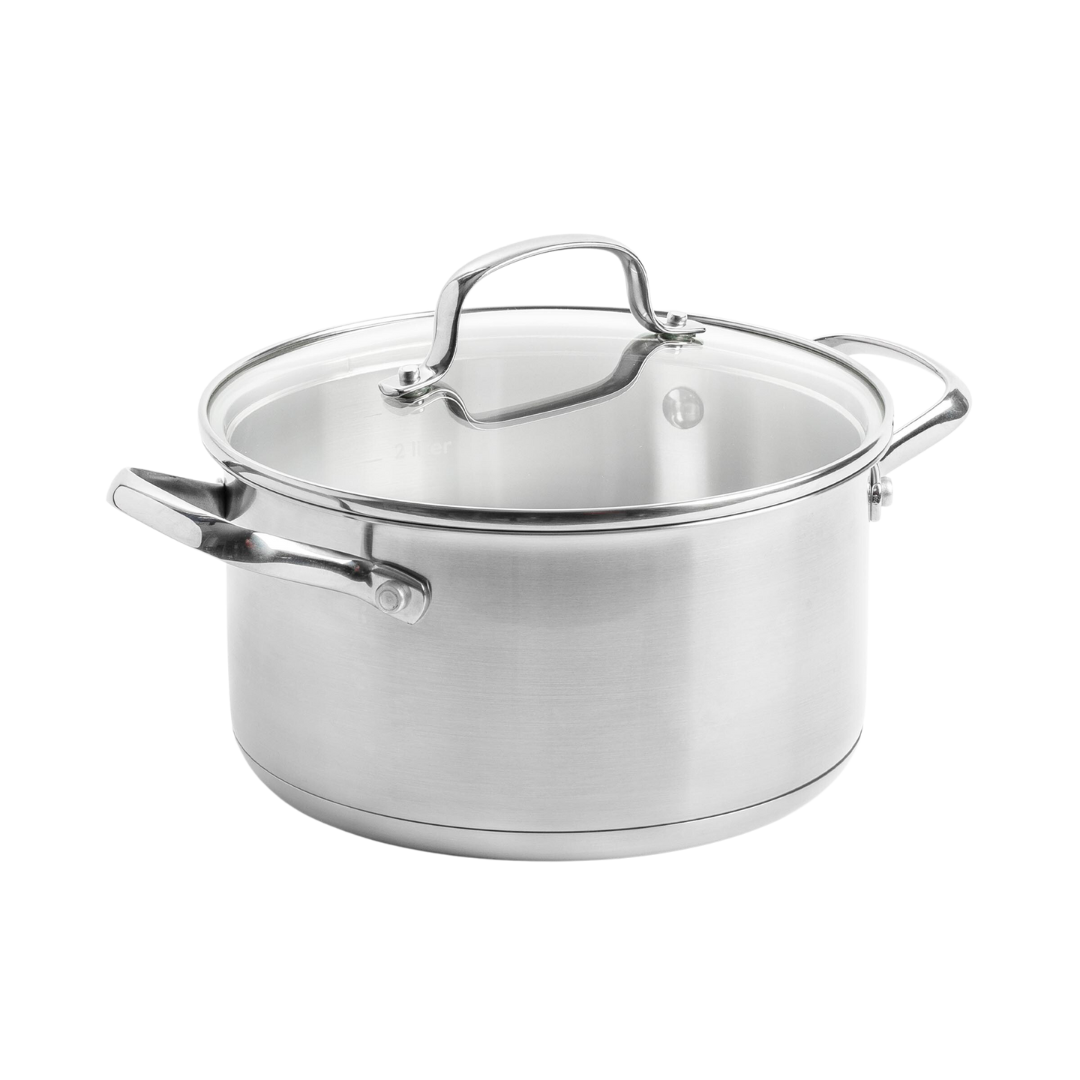 Dagelijkse kost kookpot 20cm/3,3L met deksel zilver