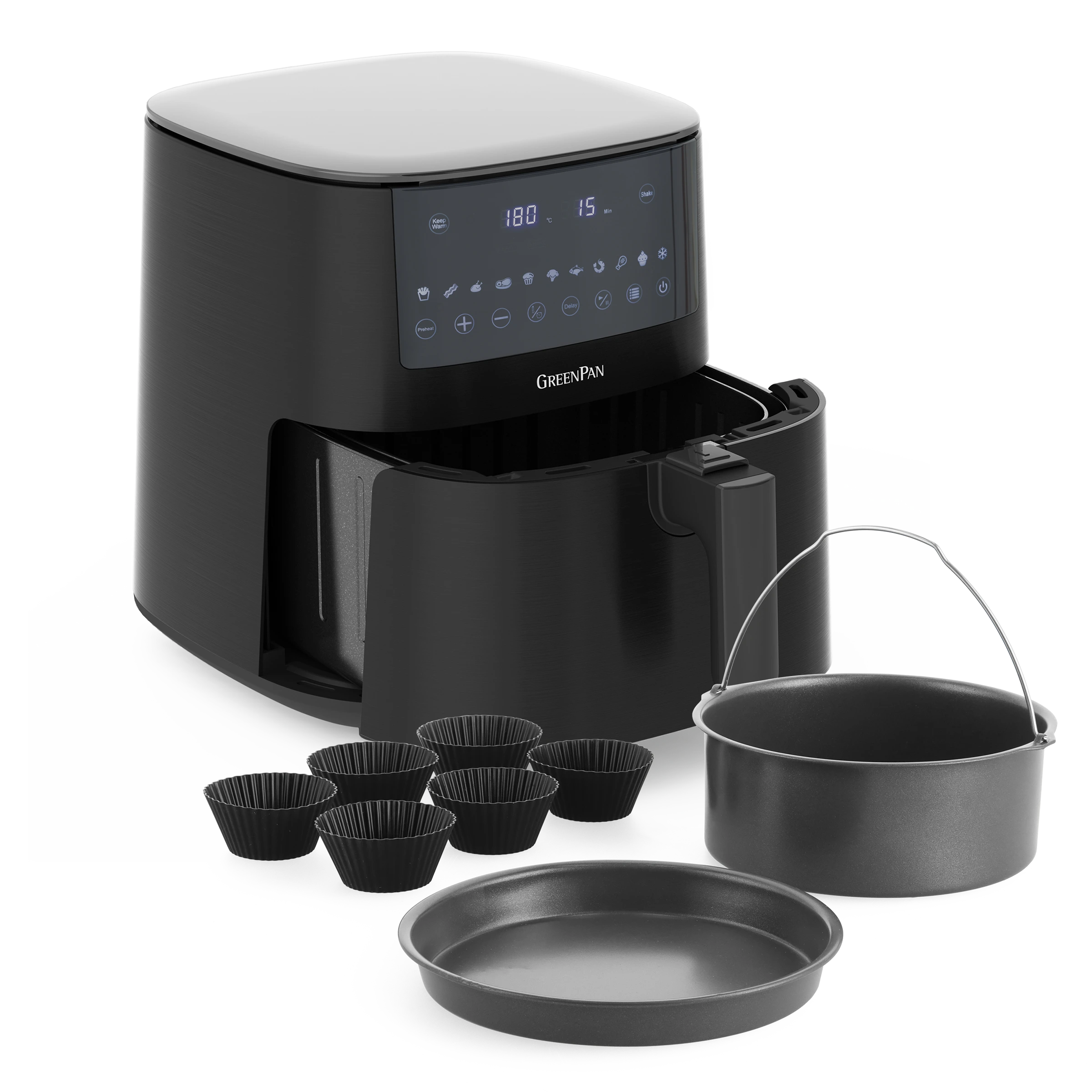 Black single basket & baking set