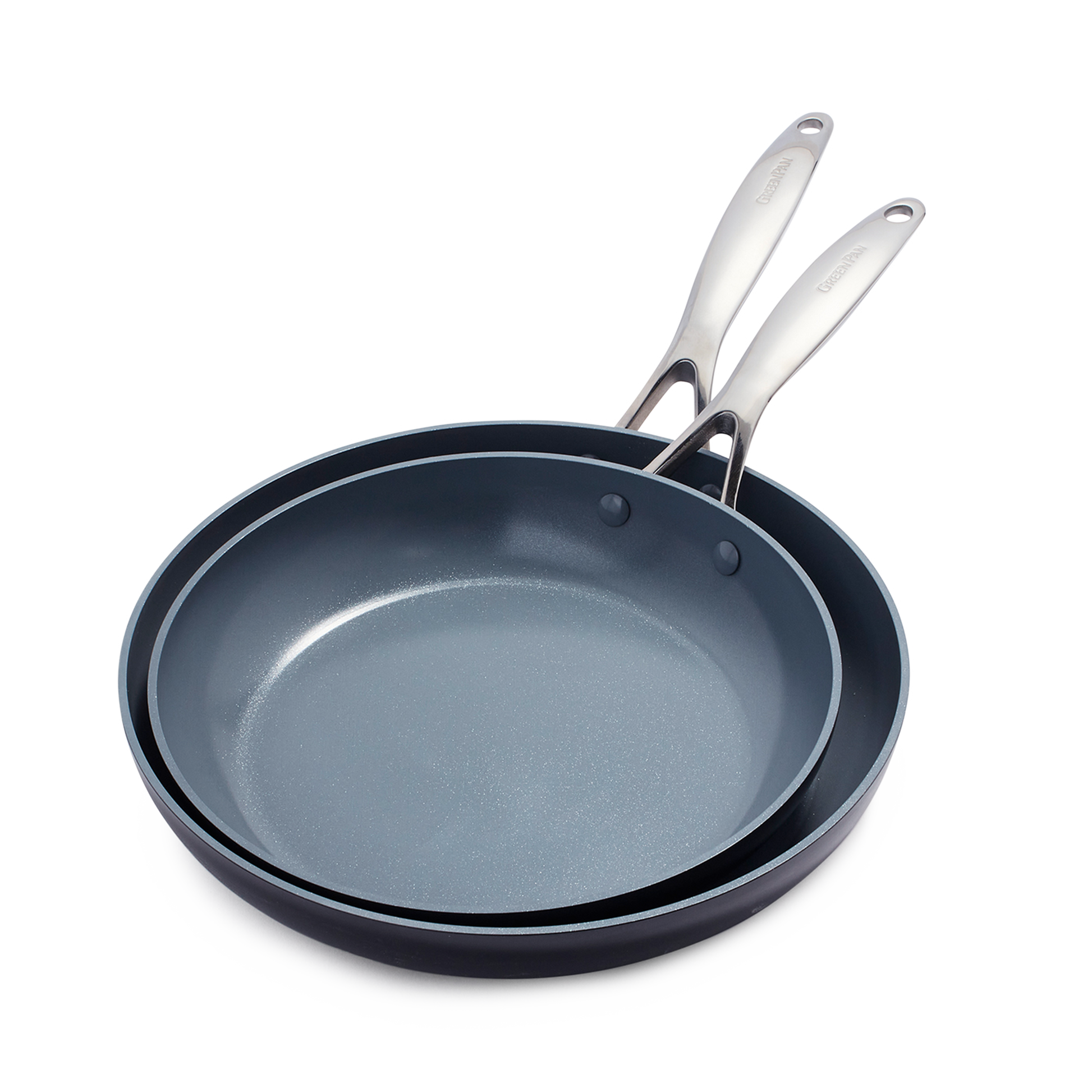 Greenpan Koekenpannen Valencia Pro 2-delige Keramisch inductie pfas-vri vooraanzicht