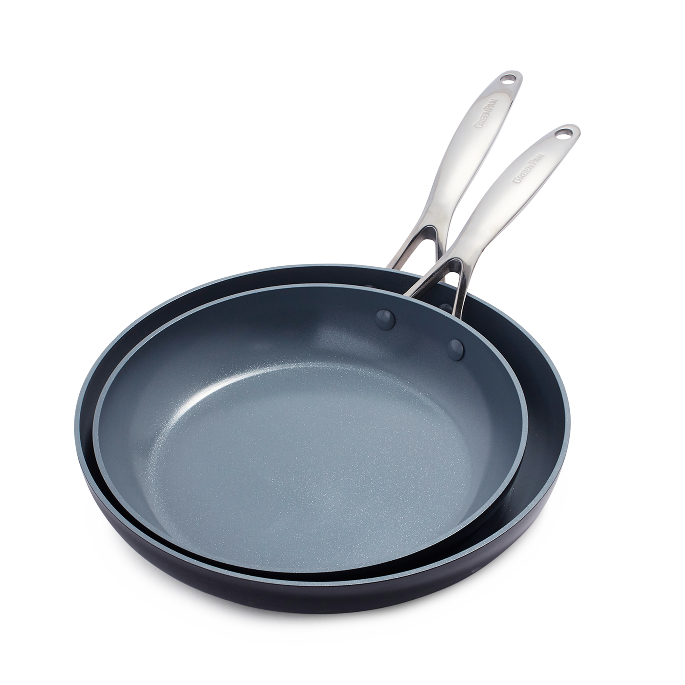 Greenpan Koekenpannen Valencia Pro 2-delige Keramisch inductie pfas-vri vooraanzicht