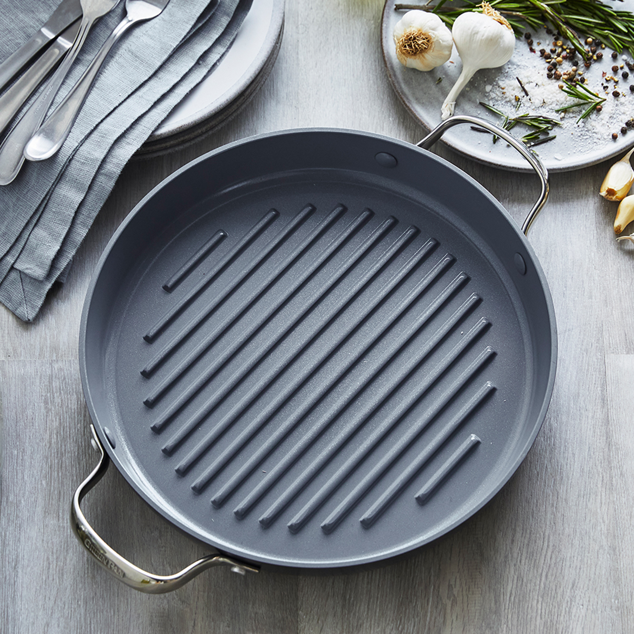 Greenpan Koekenpannen Grillpannen Valencia Pro 13-delige Keramisch inductie pfas-vri vooraanzicht