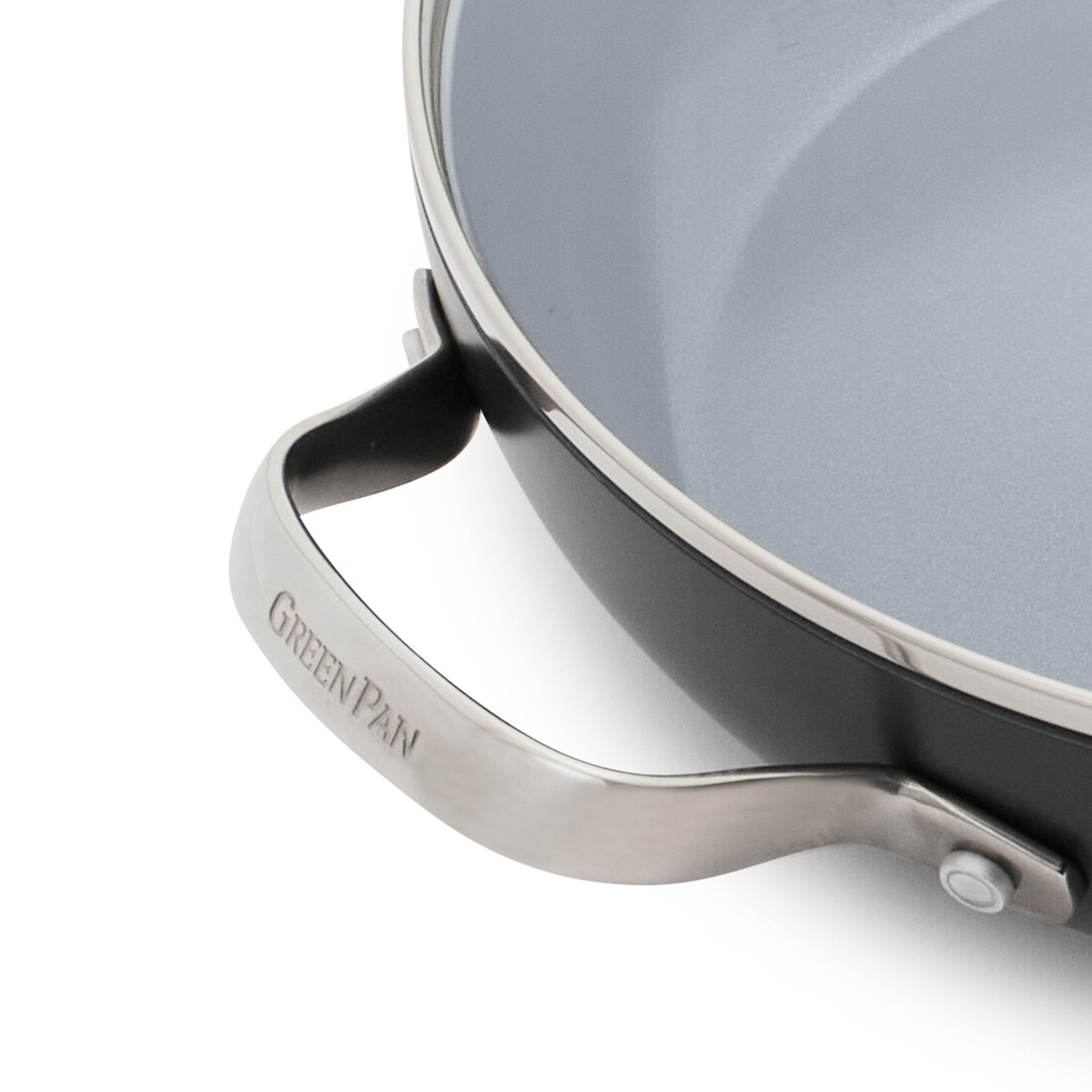 Greenpan Valencia Pro Stoofpan 28cm met deksel  Keramisch inductie pfas-vri zijaanzicht