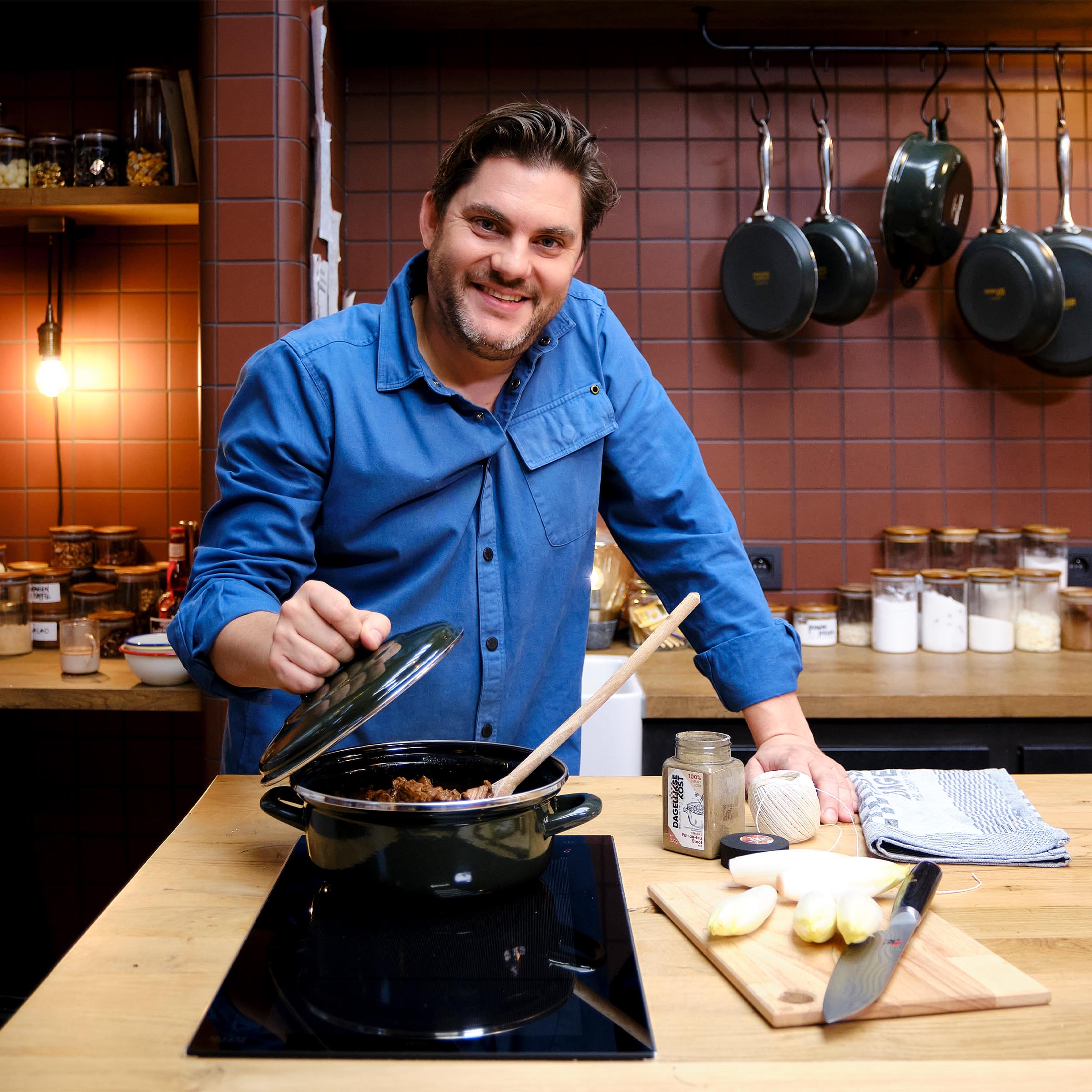 Dagelijkse kost stoofpot 22cm groen Jeroen Meus