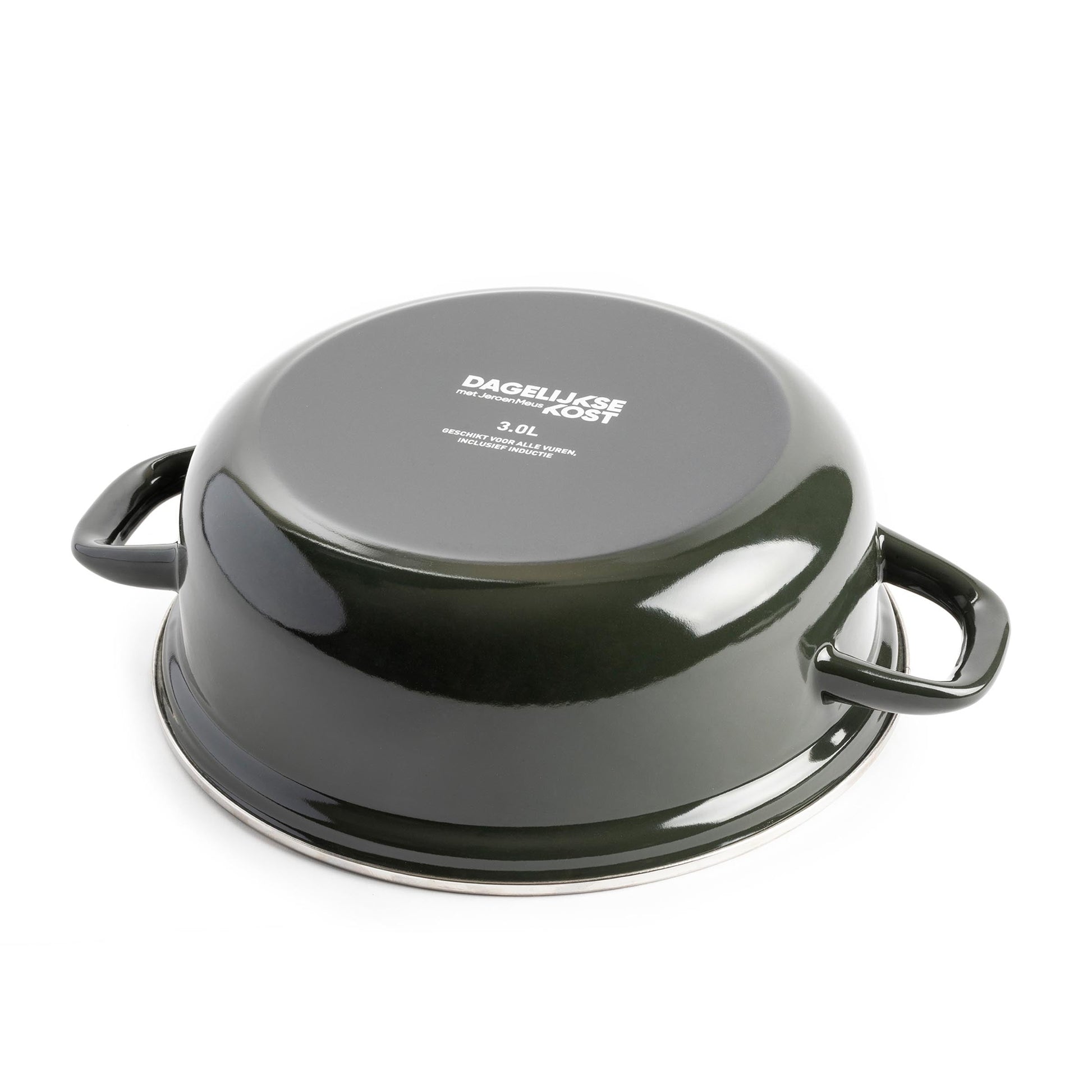 Dagelijkse kost stoofpot 22cm groen onderaanzicht