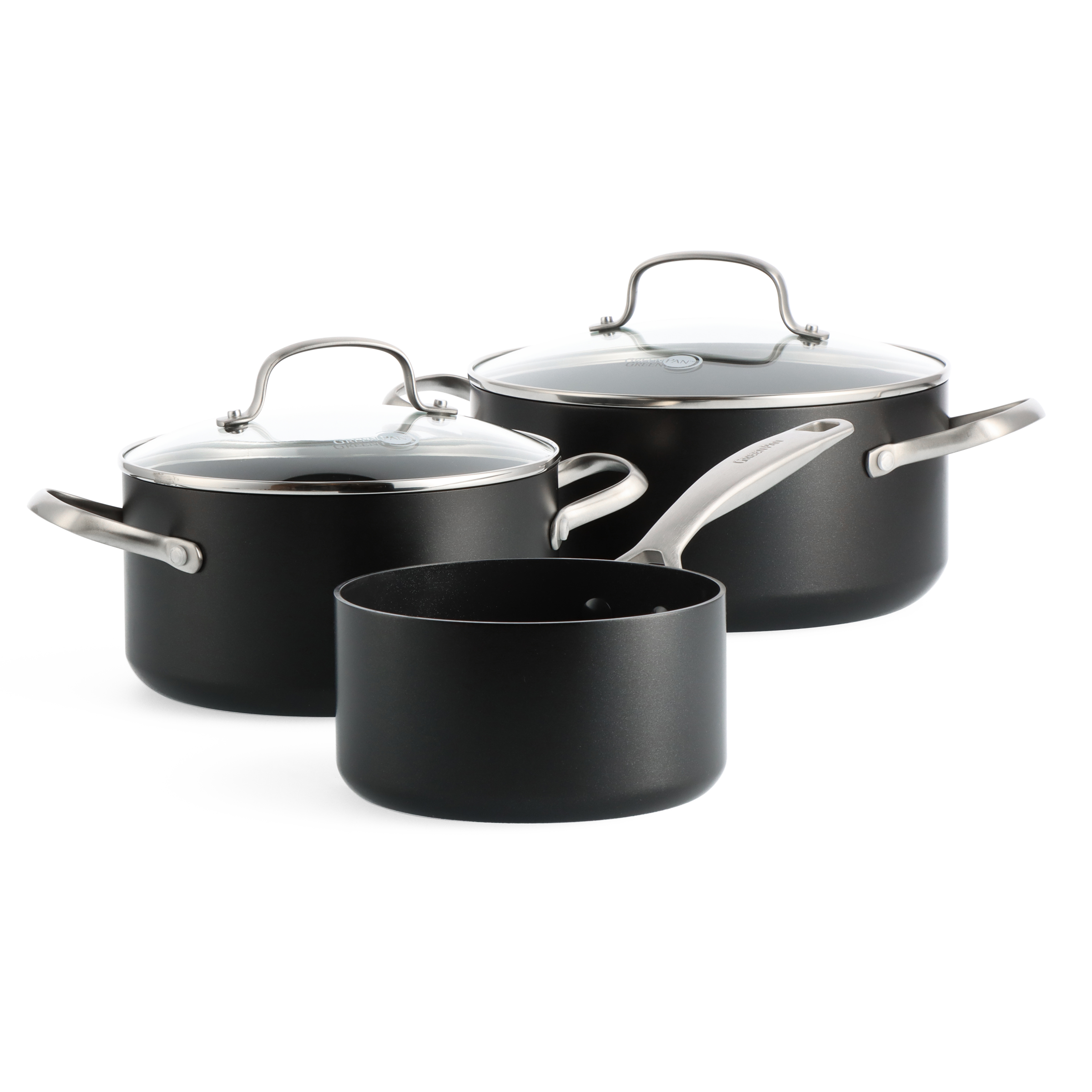 Greenpan Copenhagen Kookpannen 6-delige Keramisch inductie pfas-vri  vooraanzicht