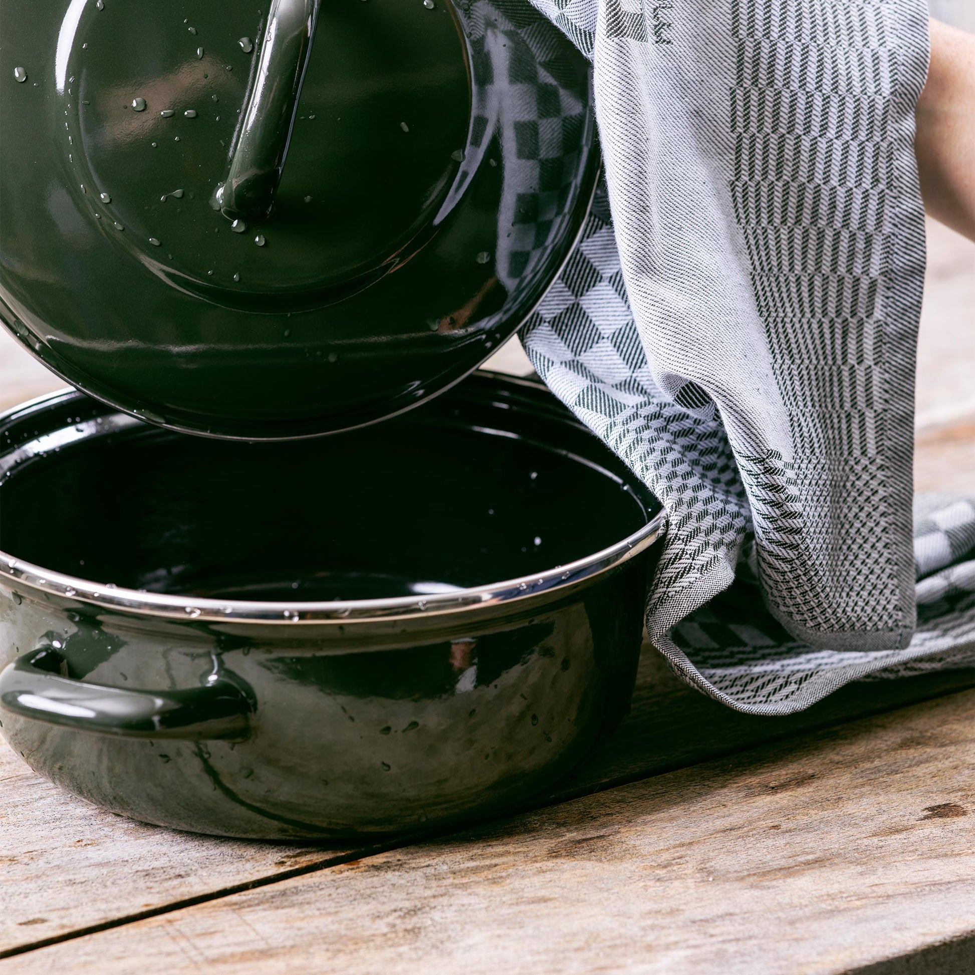 Dagelijkse kost geschenkdoos voor stoofvlees 22cm groen