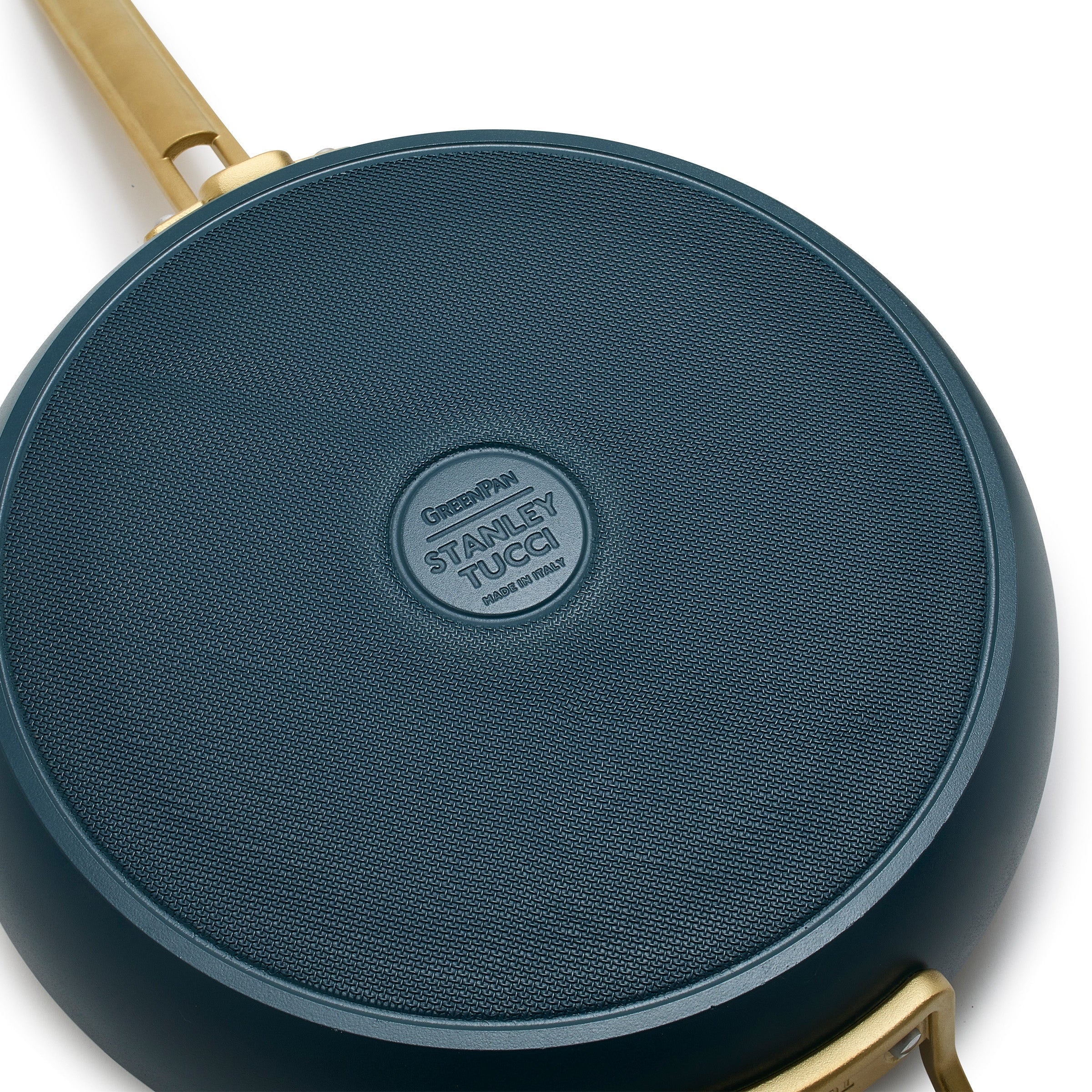 GreenPan™ Stanley Tucci™ Ceramic Nonstick 30cm Frypan with Lid, Venetian Teal