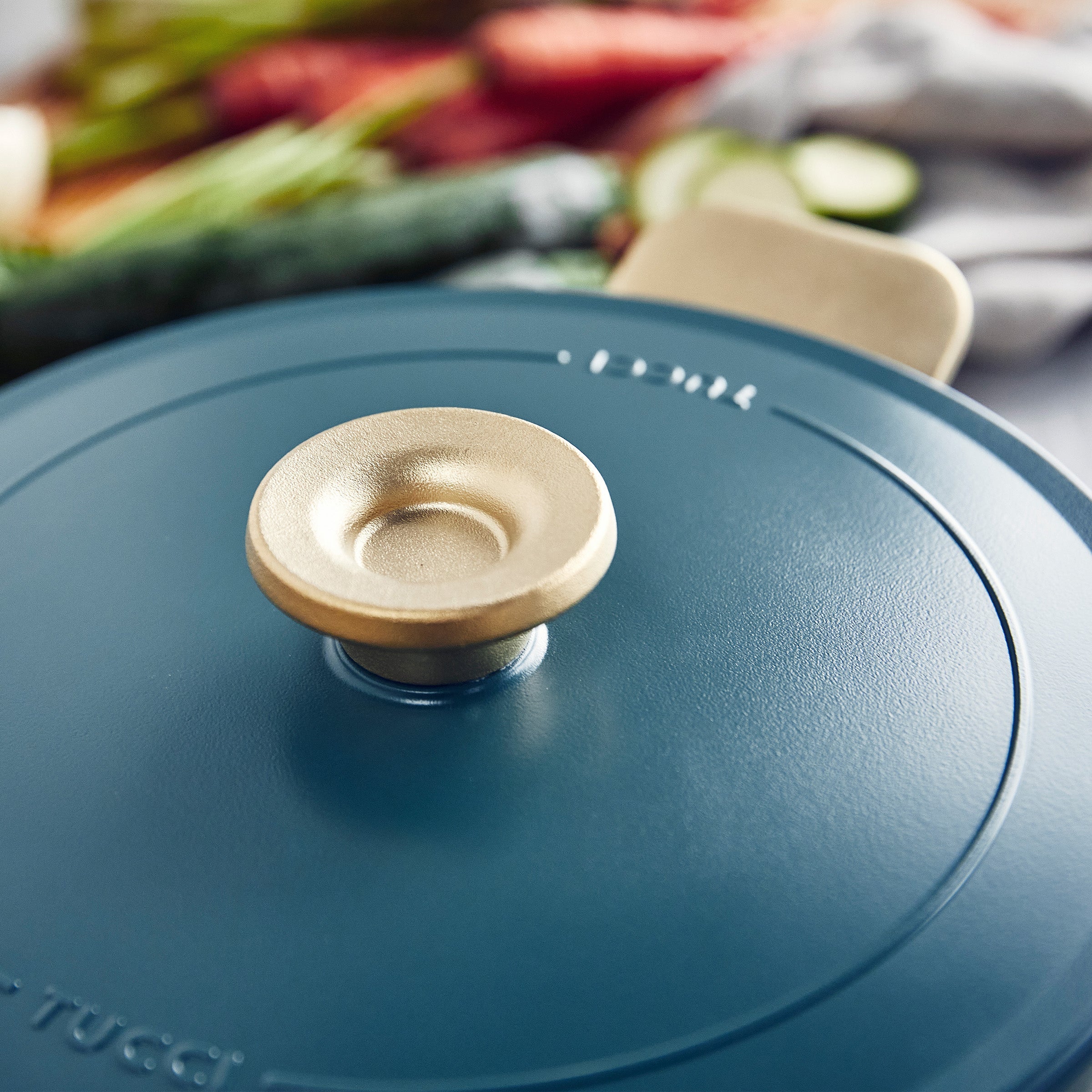 GreenPan™ Stanley Tucci™ Ceramic Nonstick 26cm/6.5L Dutch Oven, Venetian Teal
