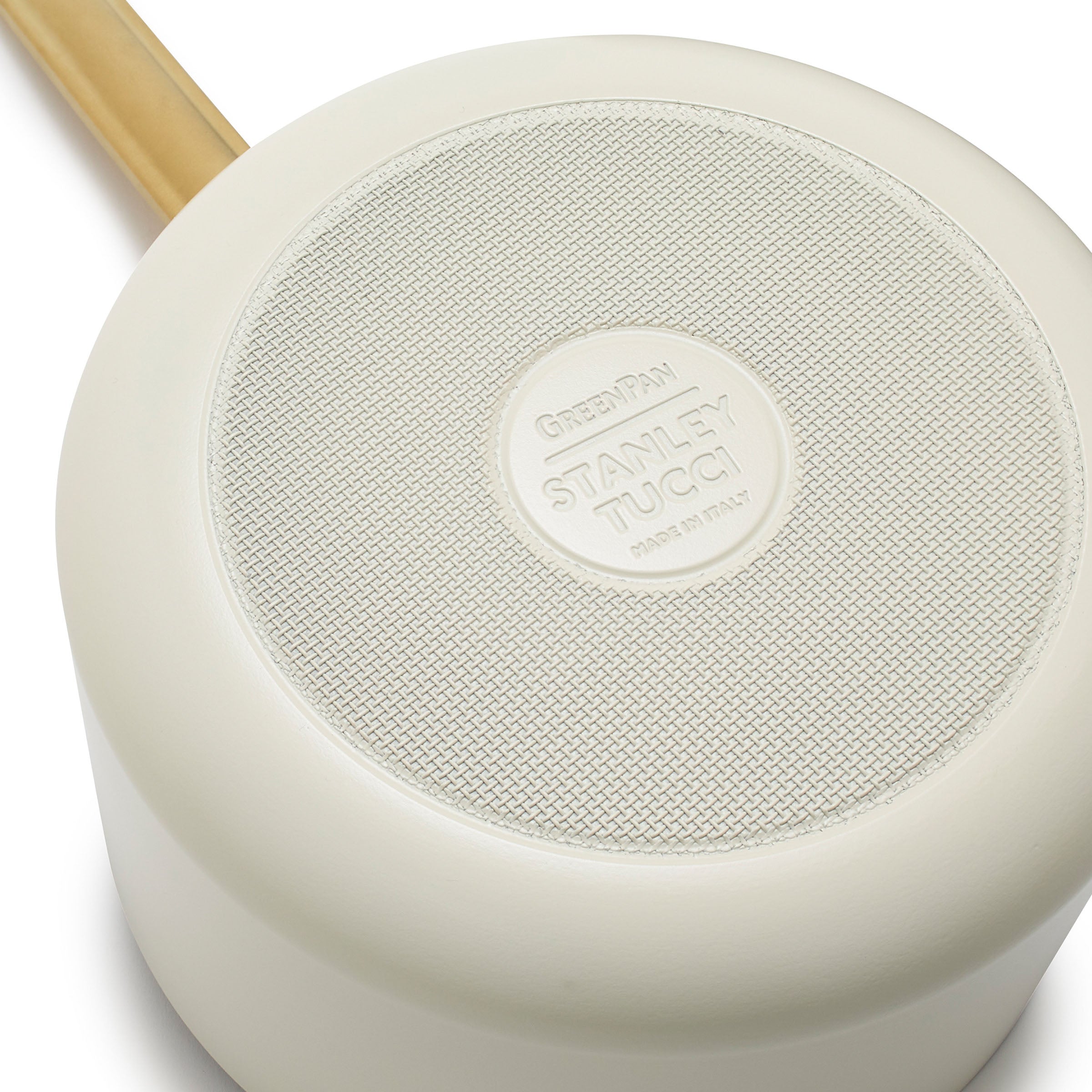 GreenPan™ Stanley Tucci™ Ceramic Nonstick 16cm/1.9L Saucepan with Lid, Carrara White