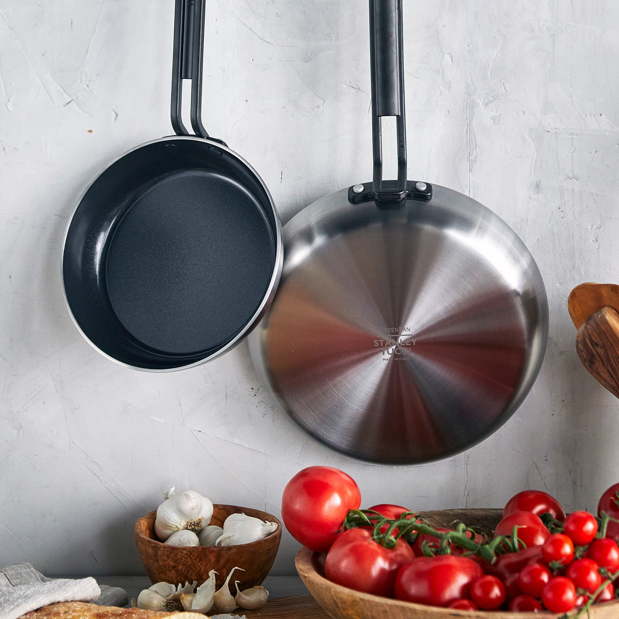 GreenPan™ Stanley Tucci™ Stainless Steel Ceramic Nonstick 11-Piece Cookware Set