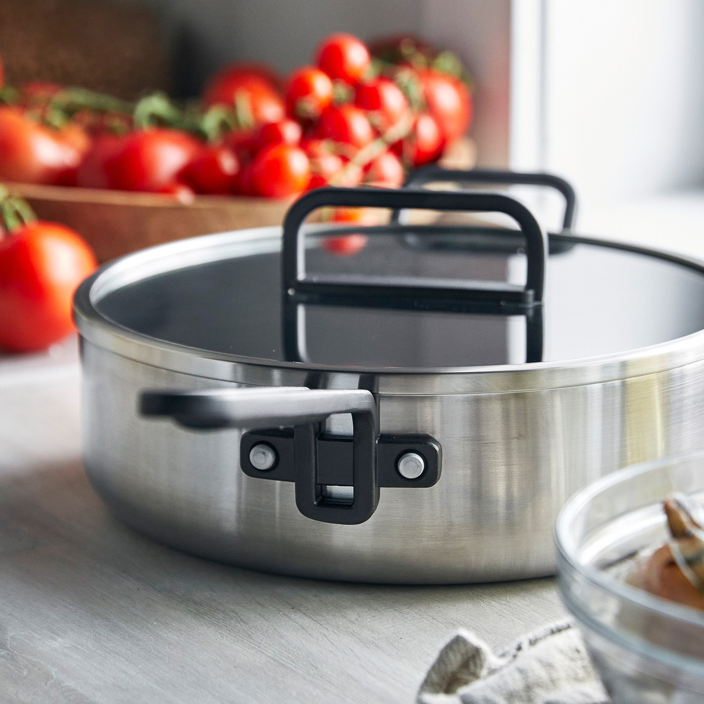 GreenPan™ Stanley Tucci™ Stainless Steel Ceramic Nonstick 11-Piece Cookware Set