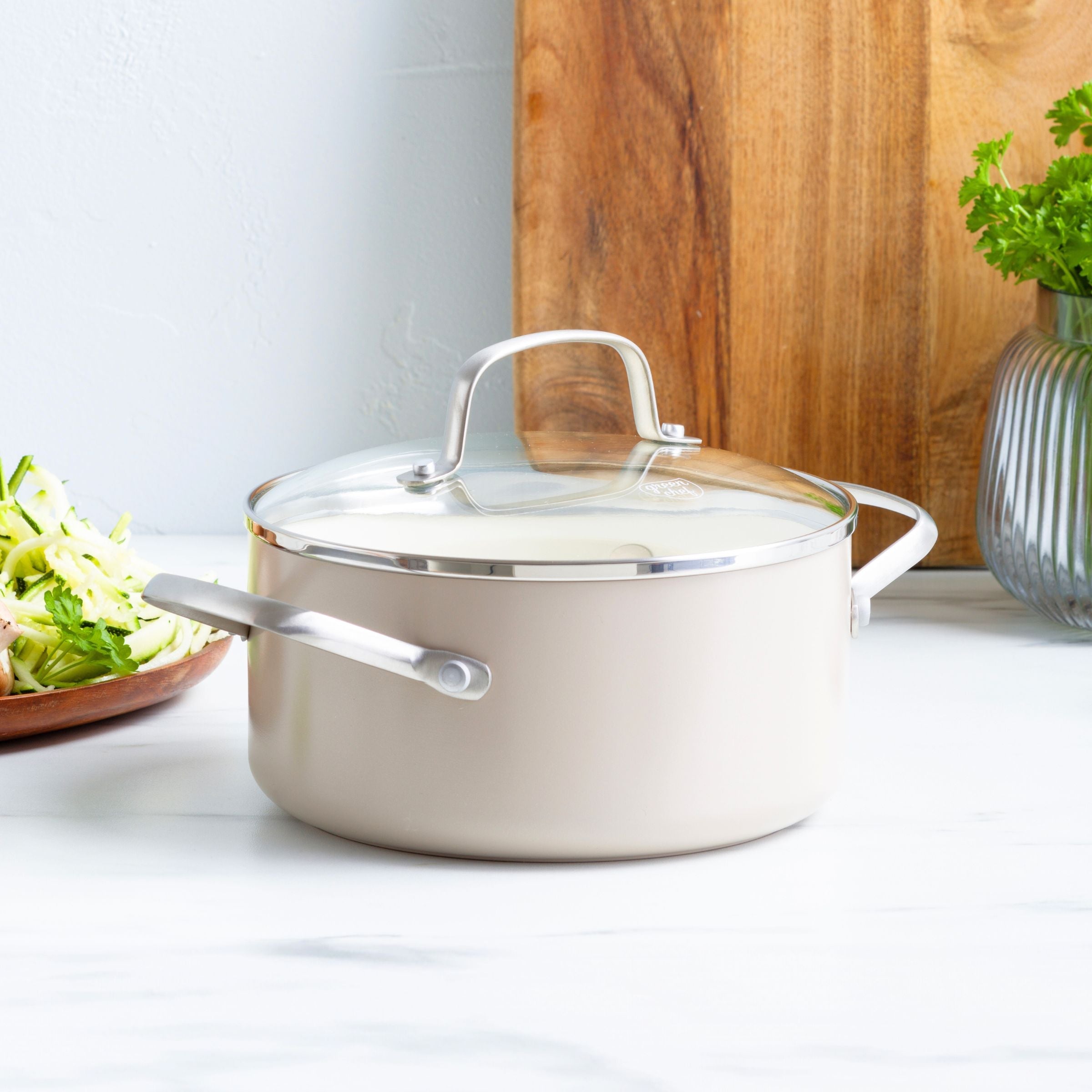 GreenChef Nordics Kookpan met deksel 18 cm