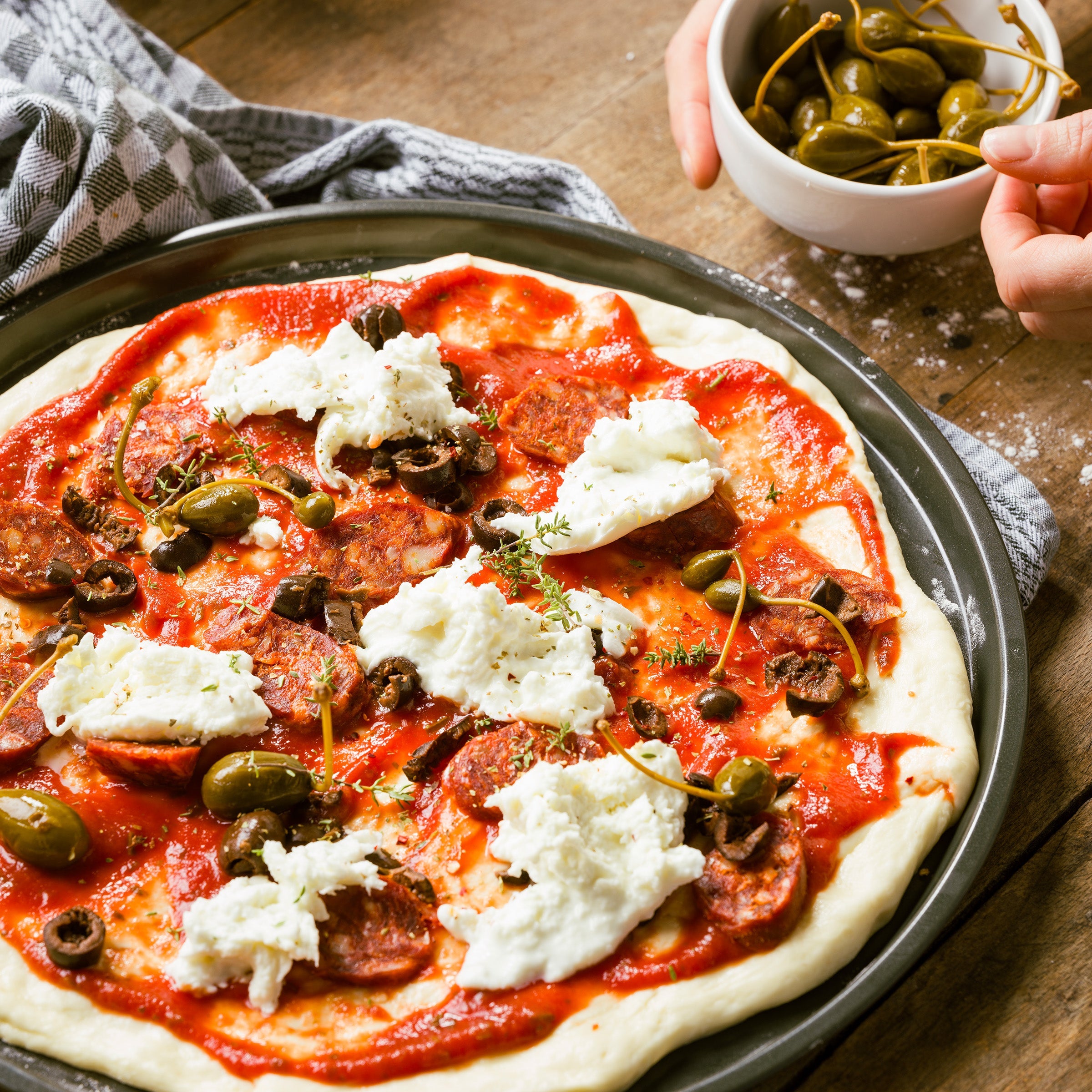 Dagelijkse kost pizzaplaat 33cm