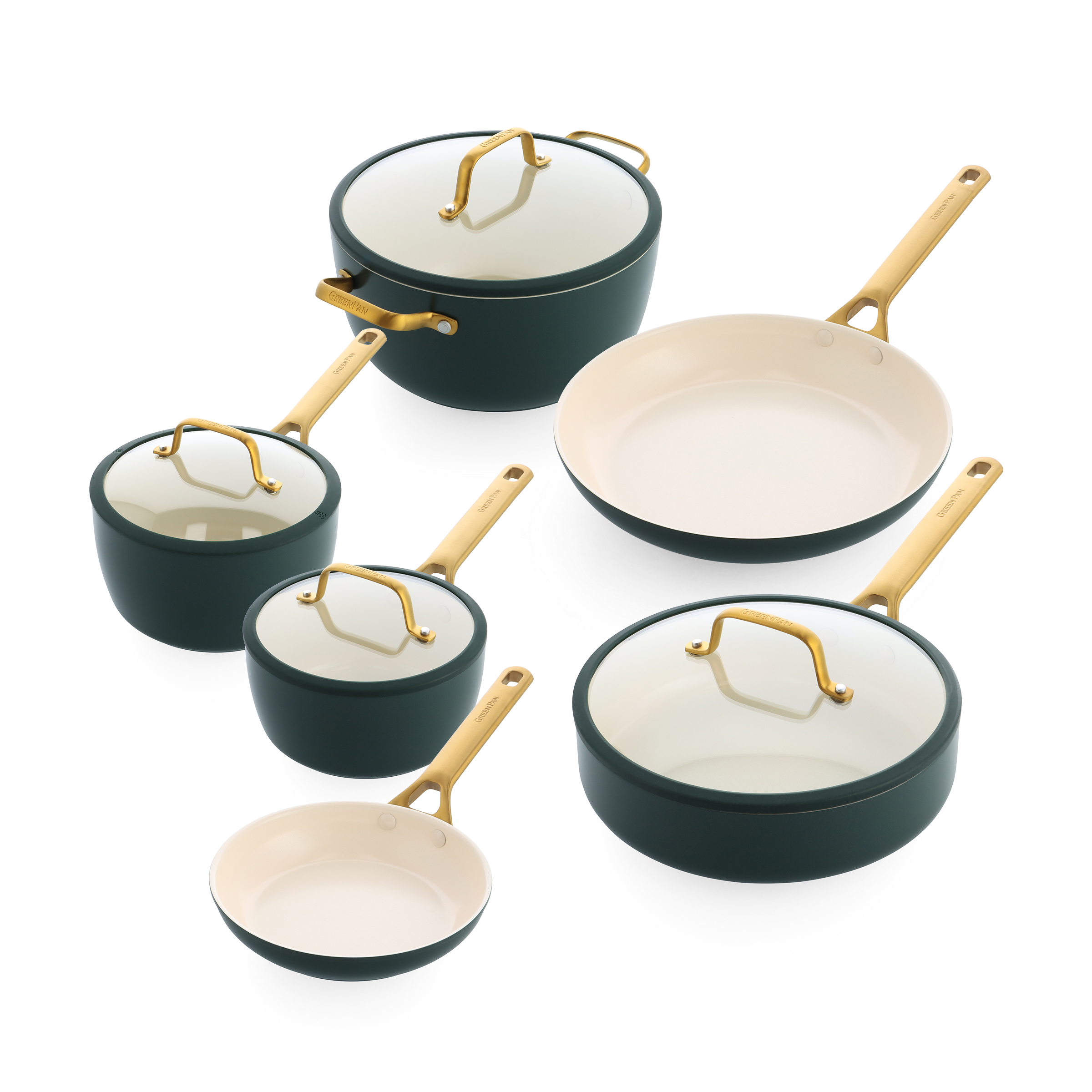 Padova Reserve Pine Green 10-delige pannenset