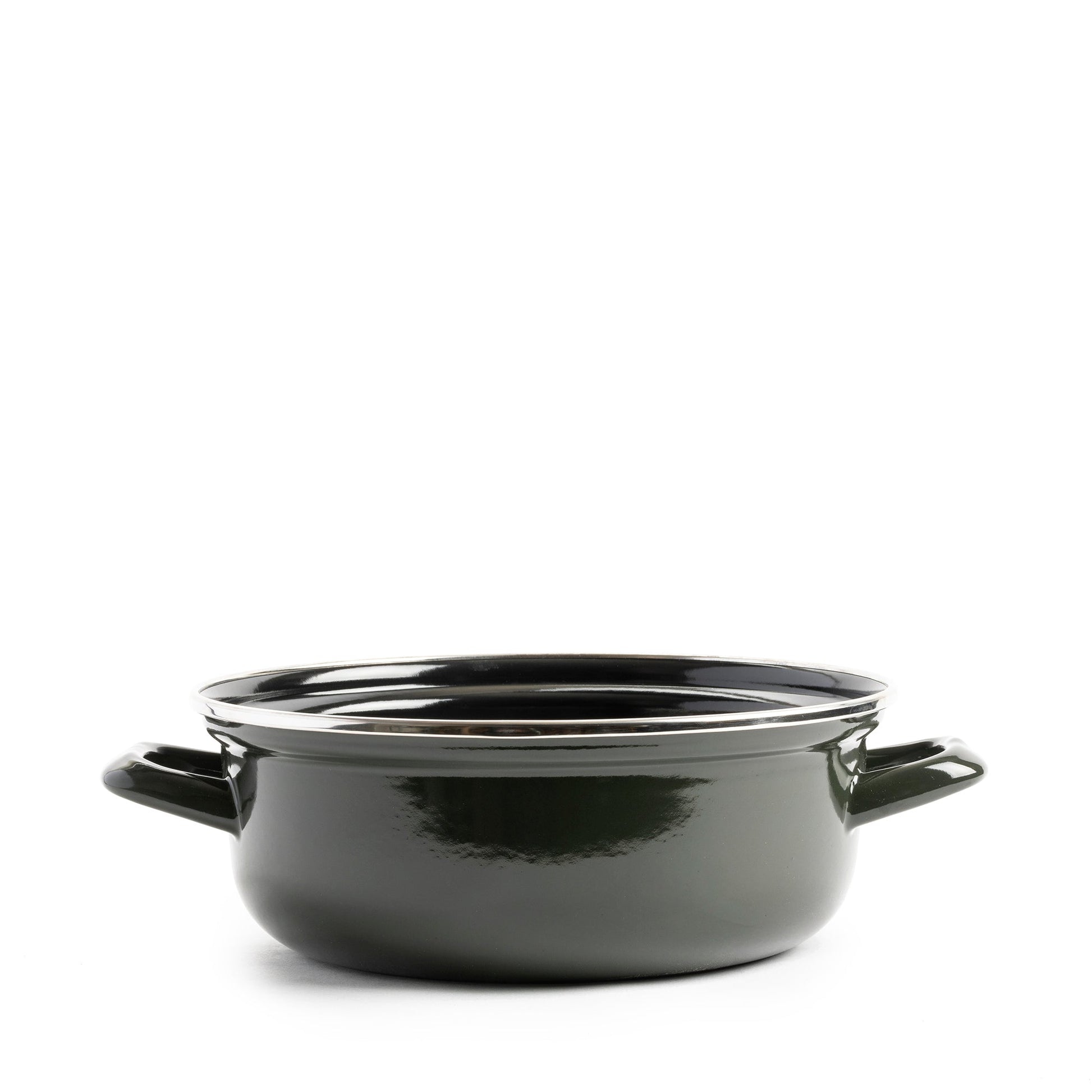 Dagelijkse kost stoofpot 22cm groen zijaanzicht