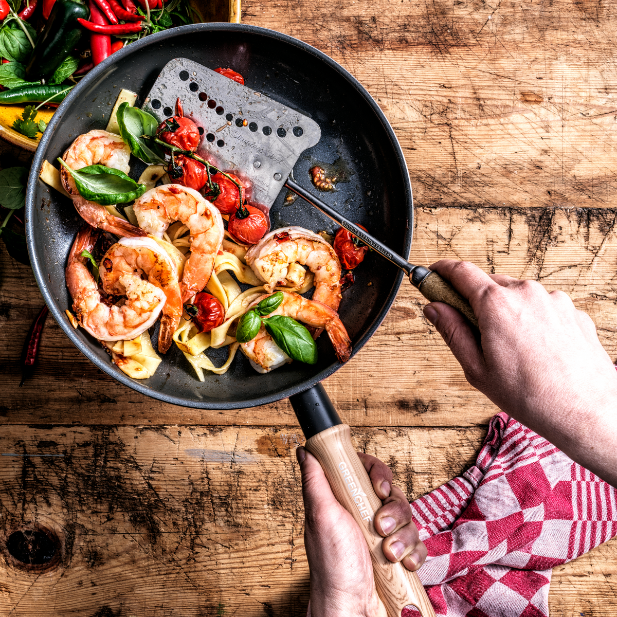 GreenChef Wok 28cm/3.7L Vintage