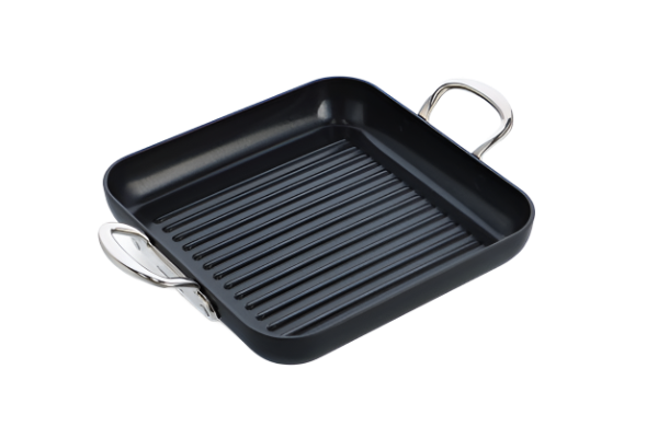 Greenpan Barcelona Pro Grillpannen 28cm Keramisch inductie pfas-vrij zijaanzicht