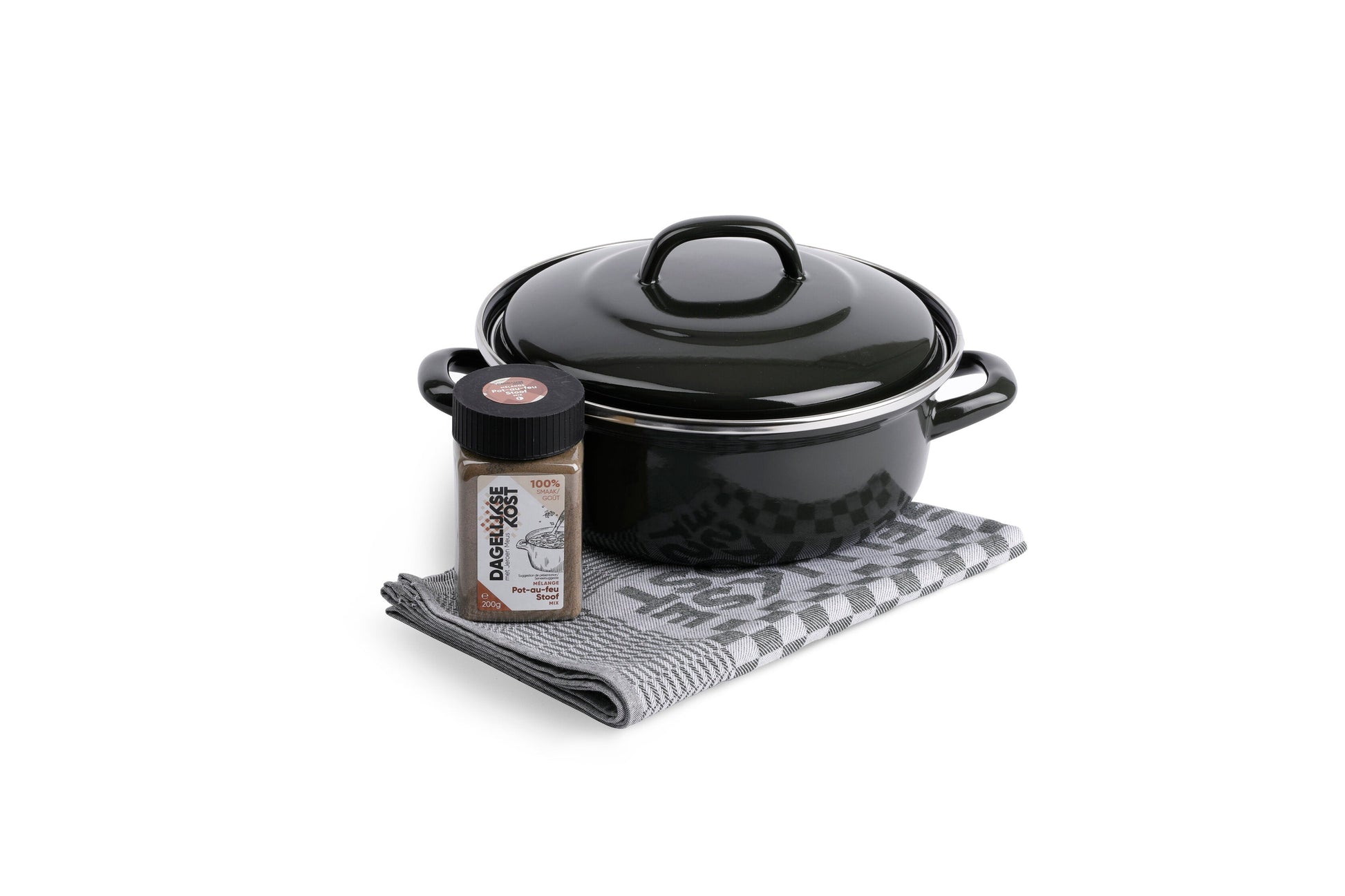 Dagelijkse kost geschenkdoos voor stoofvlees 22cm groen