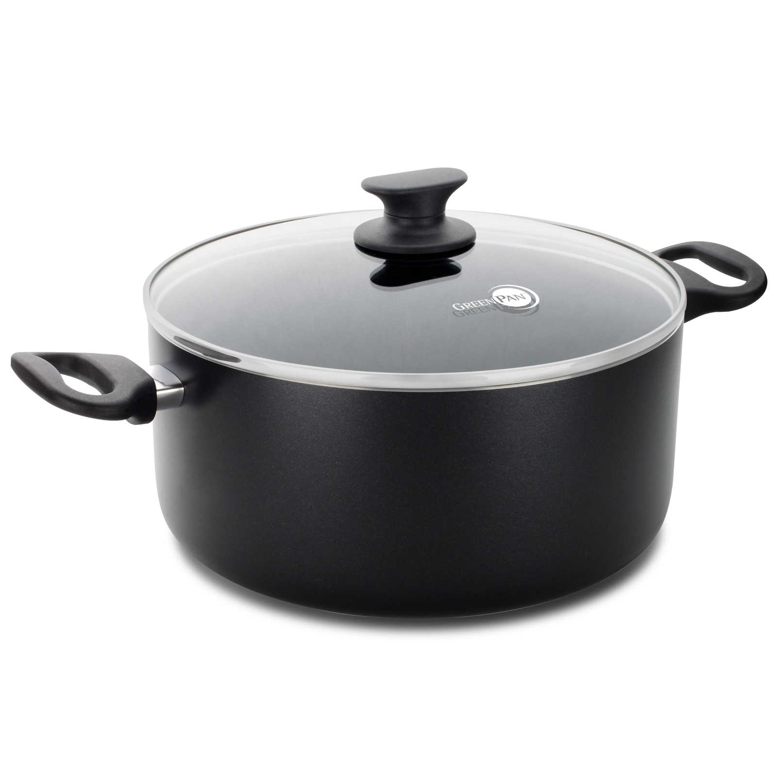 Cambridge Black Kookpan met Deksel 24cm zwart