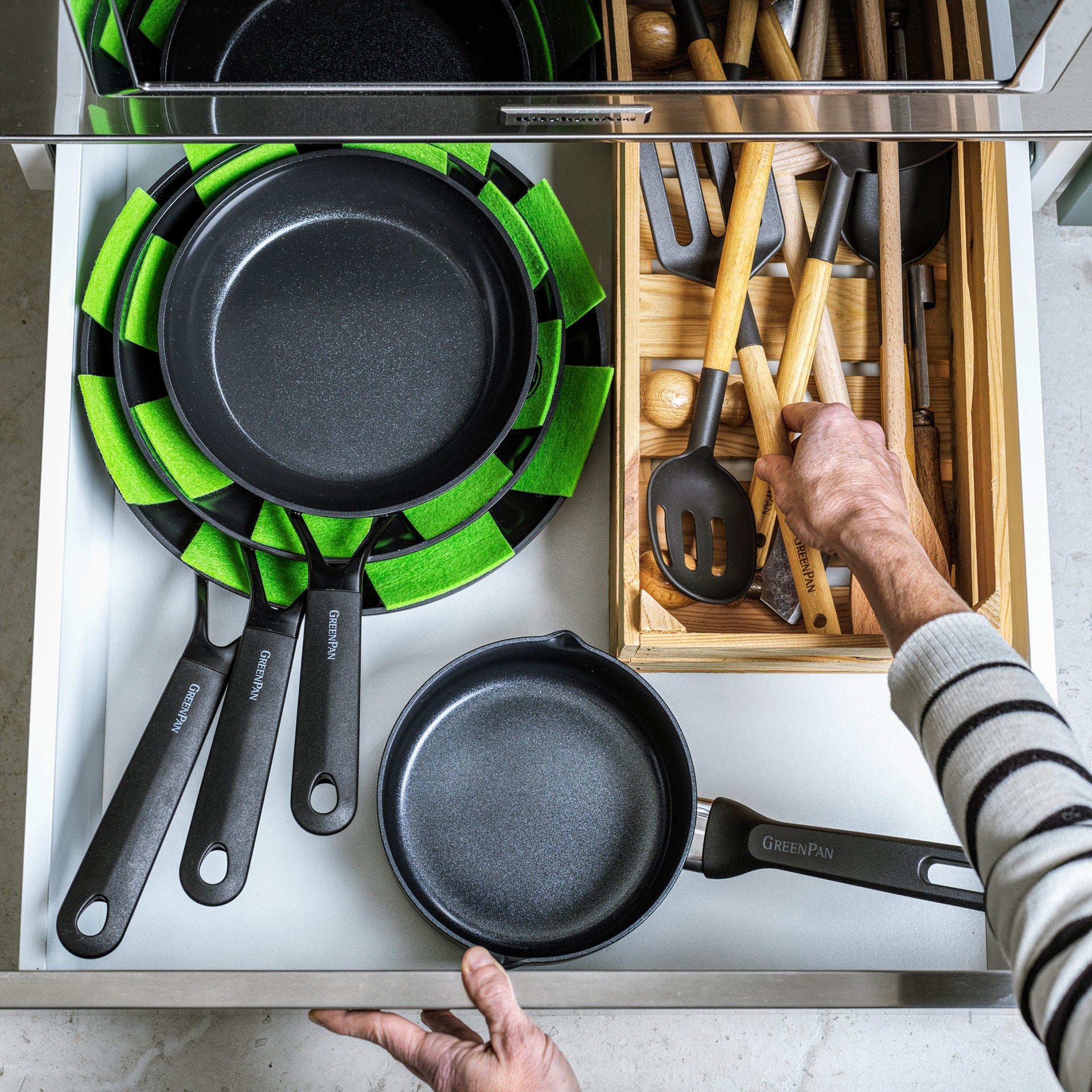 GreenPan Smart Collection Koekenpannenset 2-delig Braadpannenset 20+28cm zwart Smart Collection