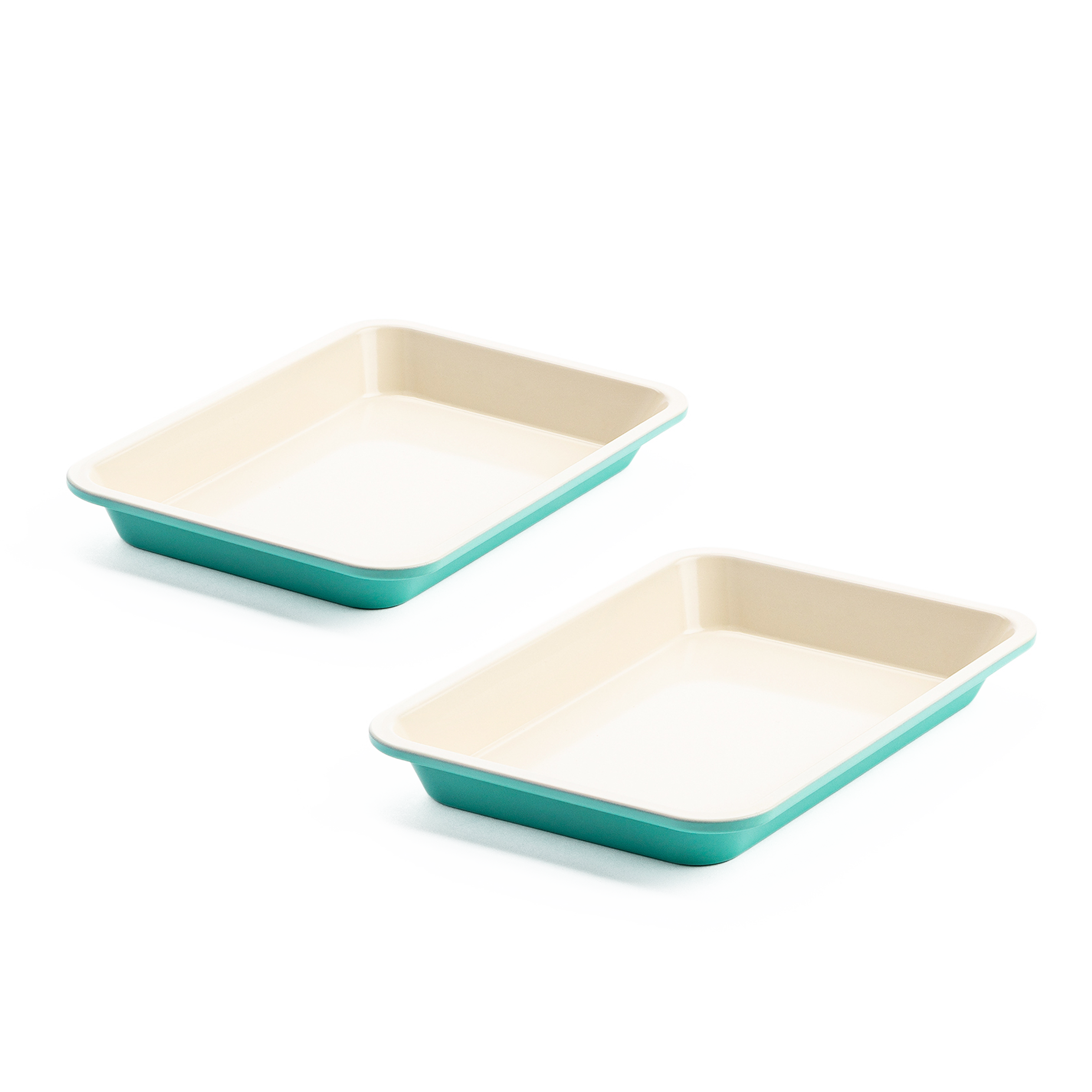 Contour Turquoise Koekjesplaten 2-delig