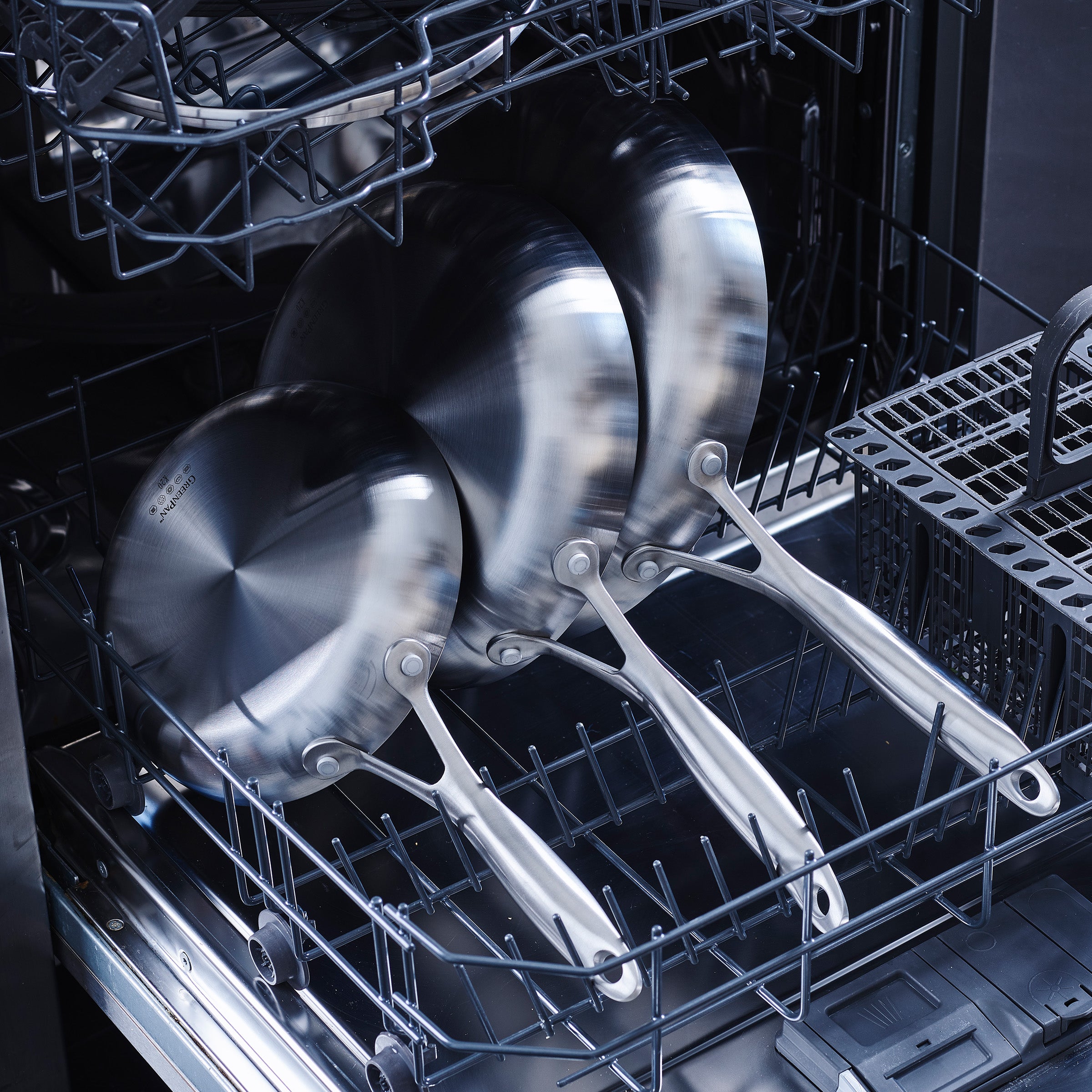 Geneva Koekenpan 28cm zilver in vaatwasser