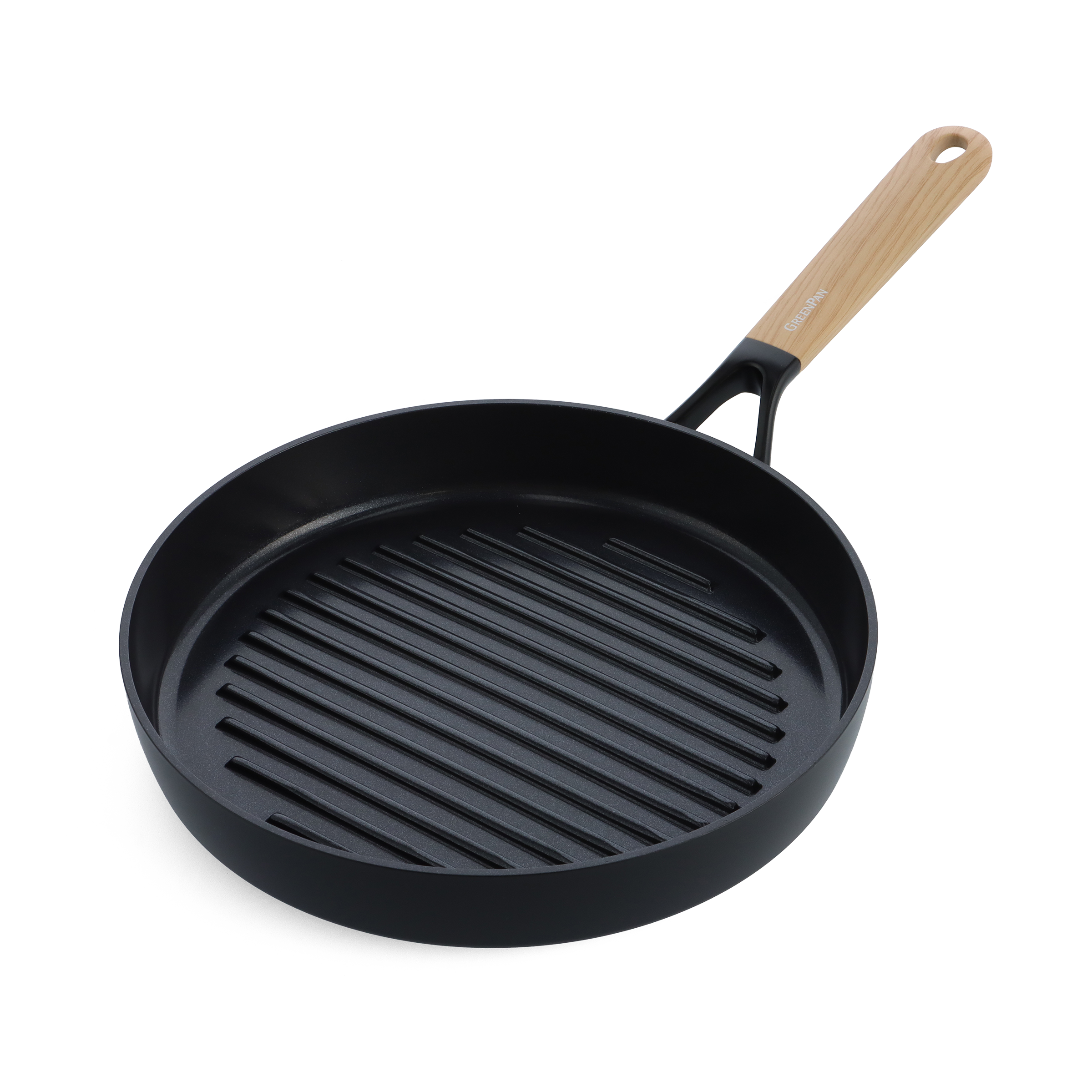 Eco-Smartshape Grillpan Light Wood 28cm zwart