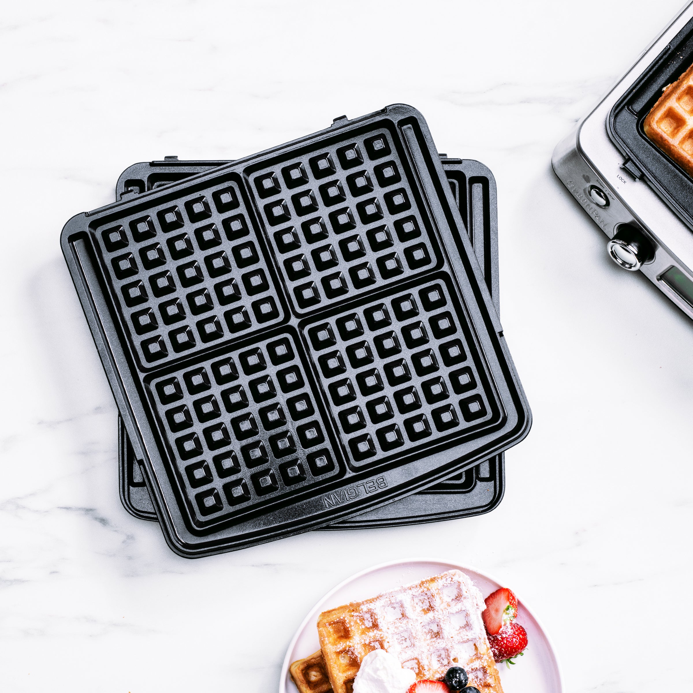 Belgische wafelplaten - wafelijzer zwart platen