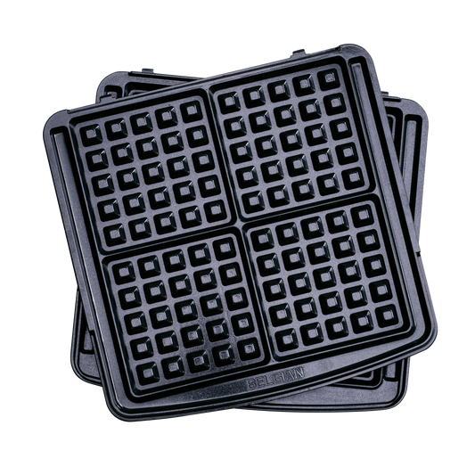 Belgische wafelplaten - wafelijzer zwart