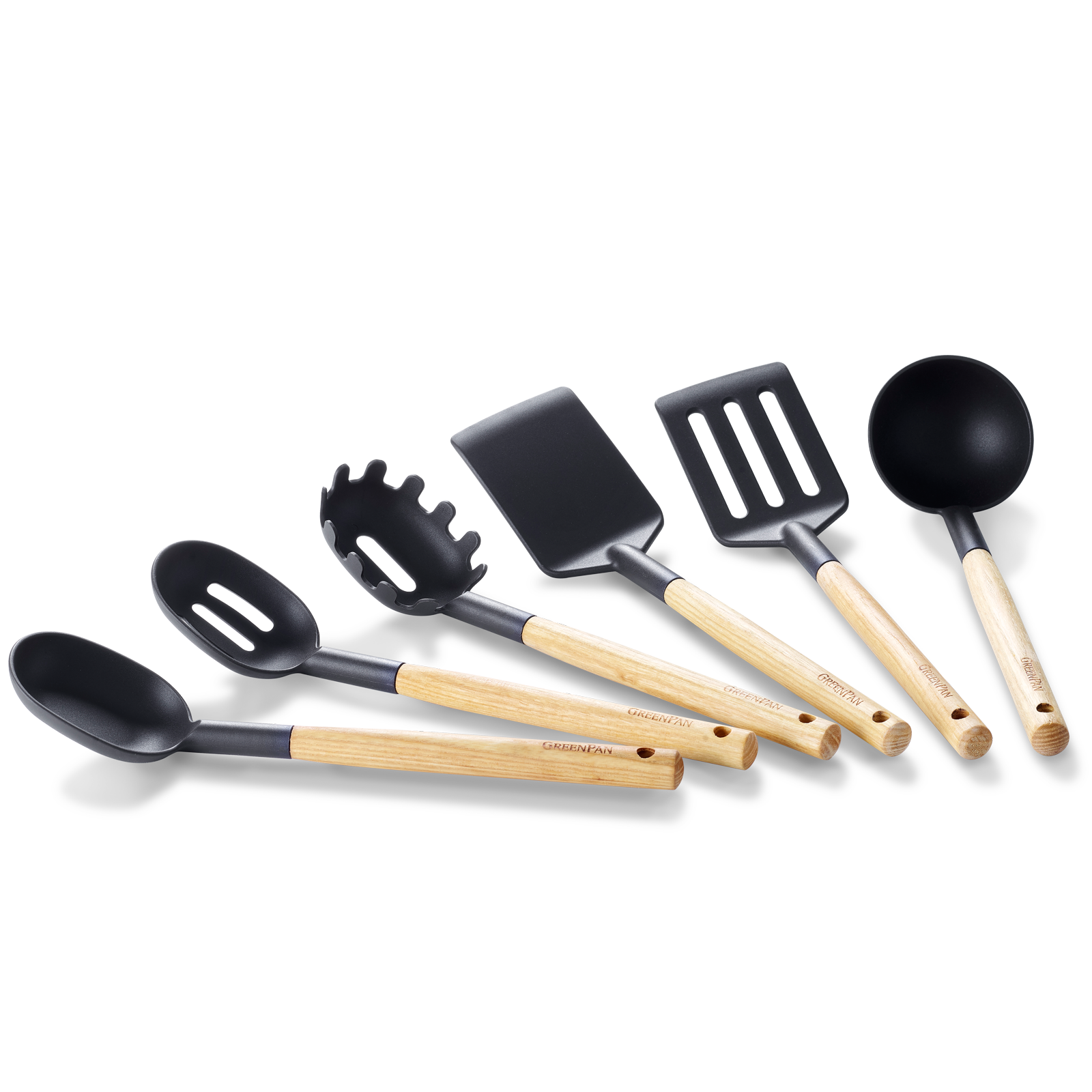 Mayflower gesloten spatel zwart met houten handgreep collectie