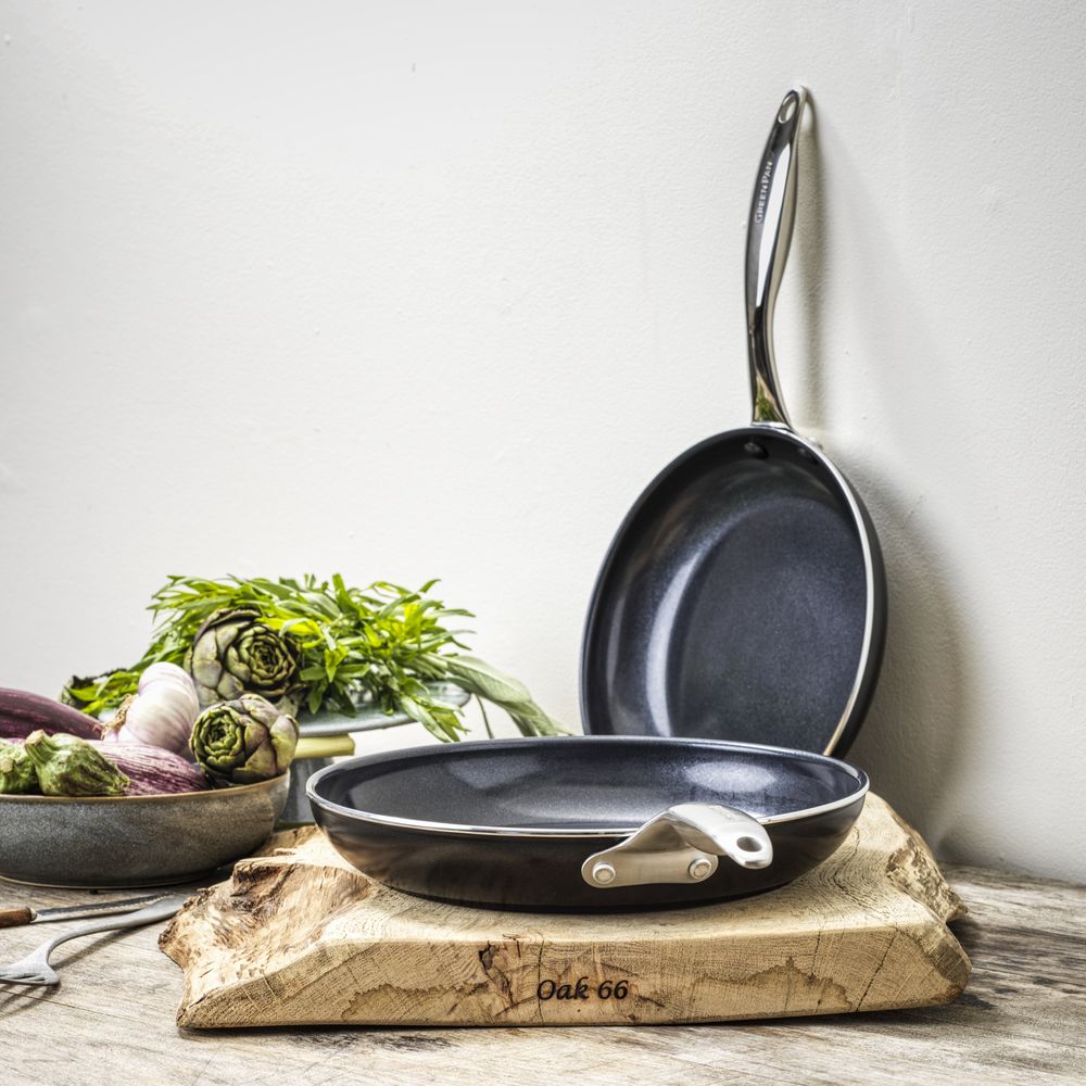 Royal Black Koekenpannenset 2-delig 24+28cm zwart