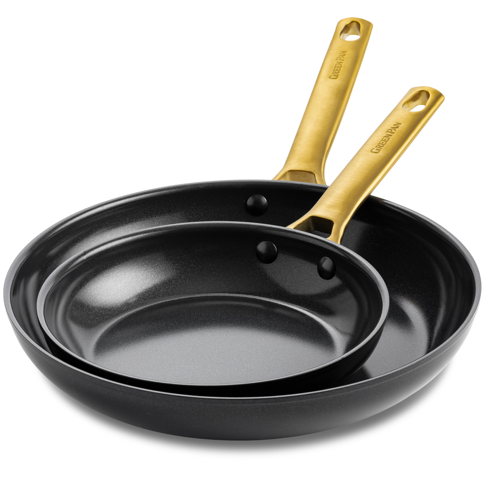 Padova Reserve Koekenpannenset 2-delig 20+28cm zwart