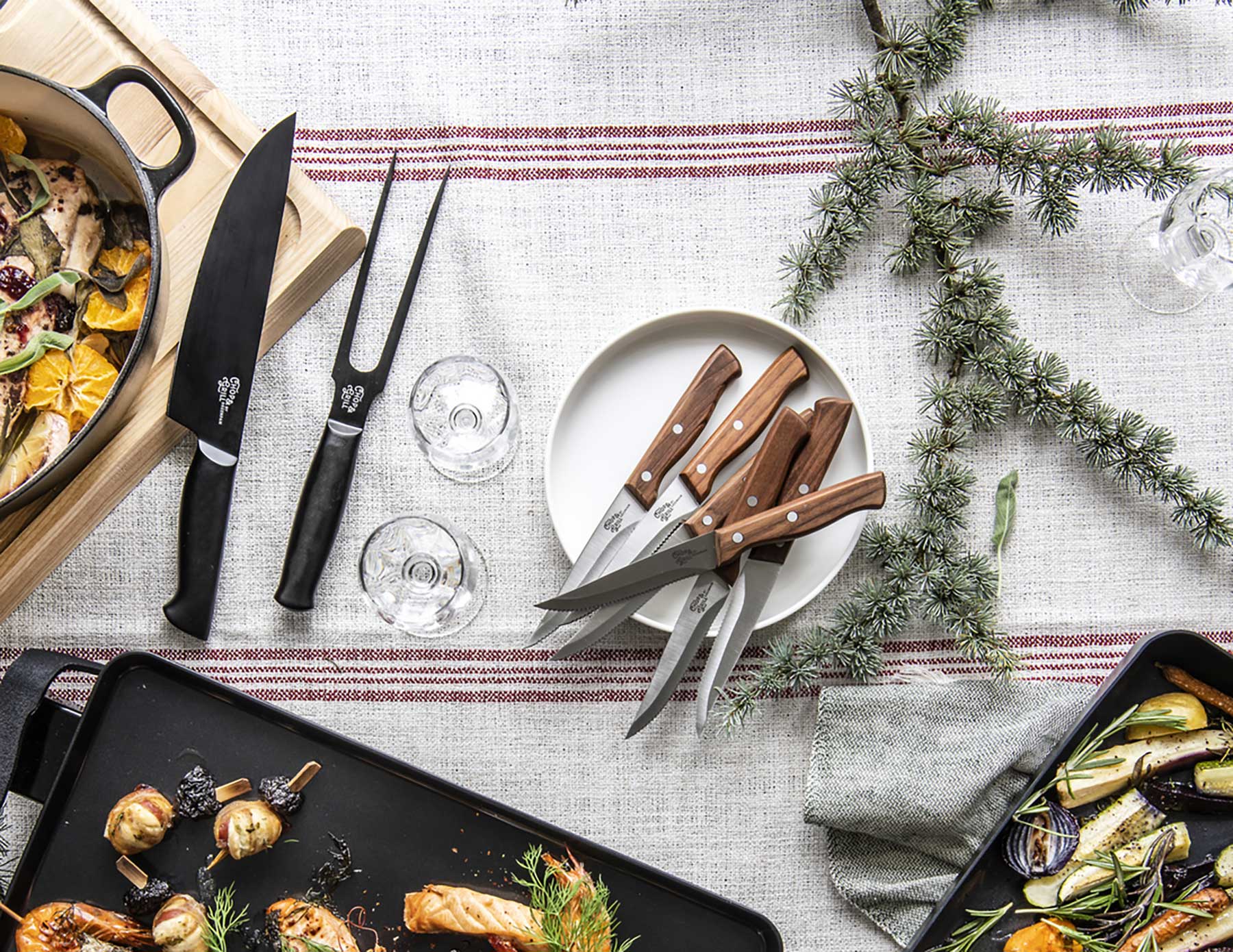 Greenpan Overzicht Technische specificaties Garantie Chop & Grill Vleesvork en koksmes