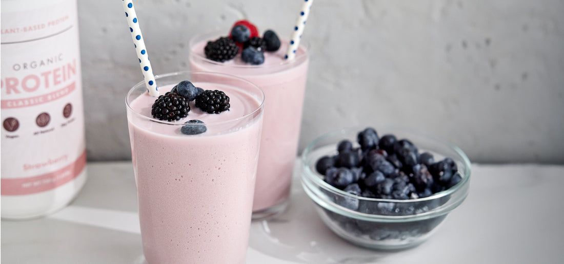 Bessen-kefirproteïnesmoothie