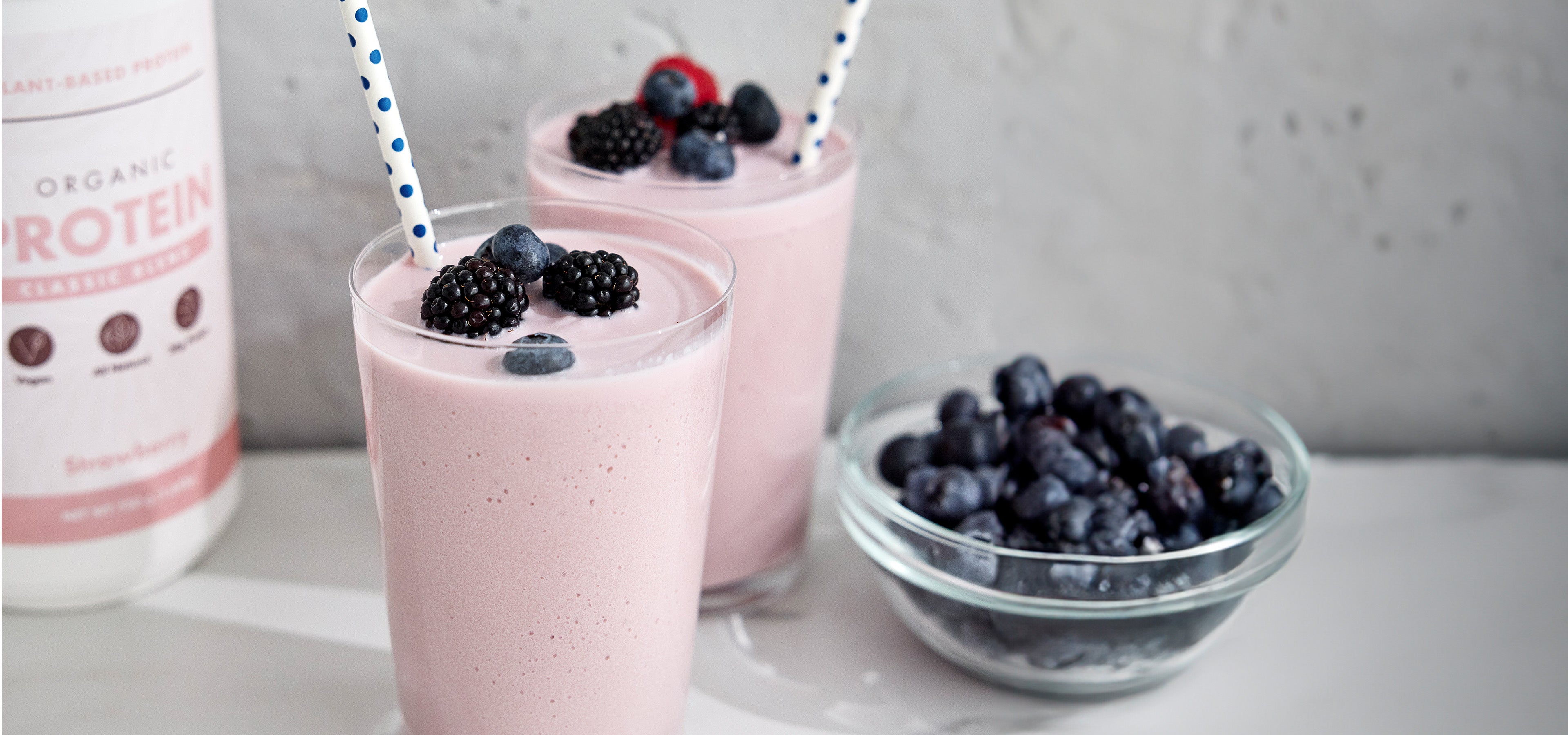 Bessen-kefirproteïnesmoothie