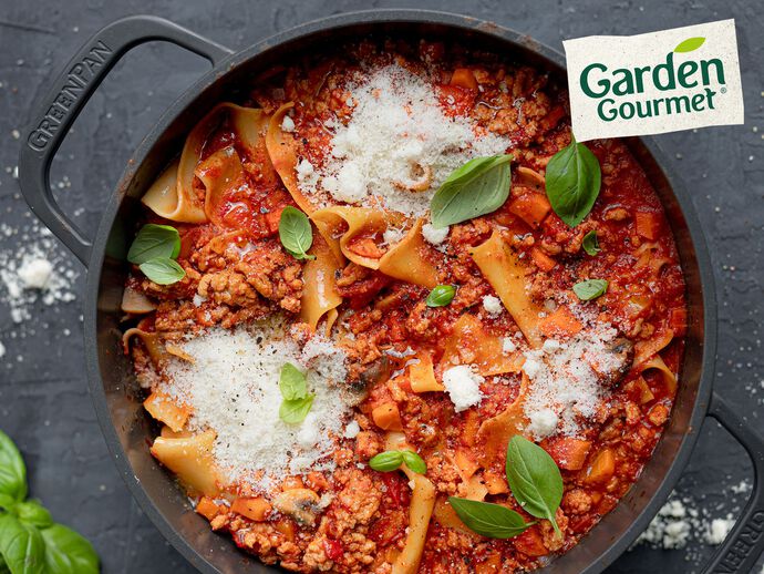 One-pot lasagne van Garden Gourmet