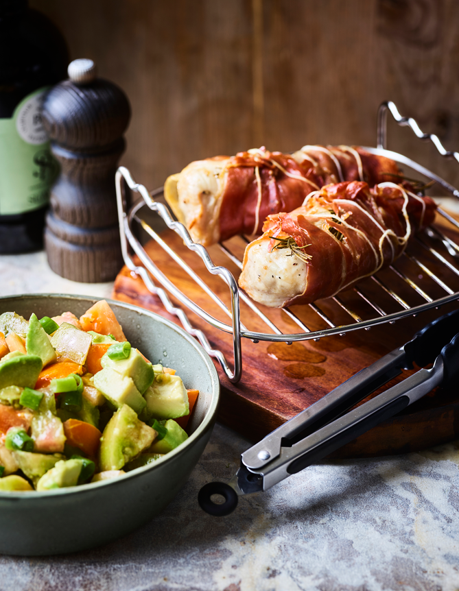 Kip saltimbocca met rozemarijn en prosciutto di parma