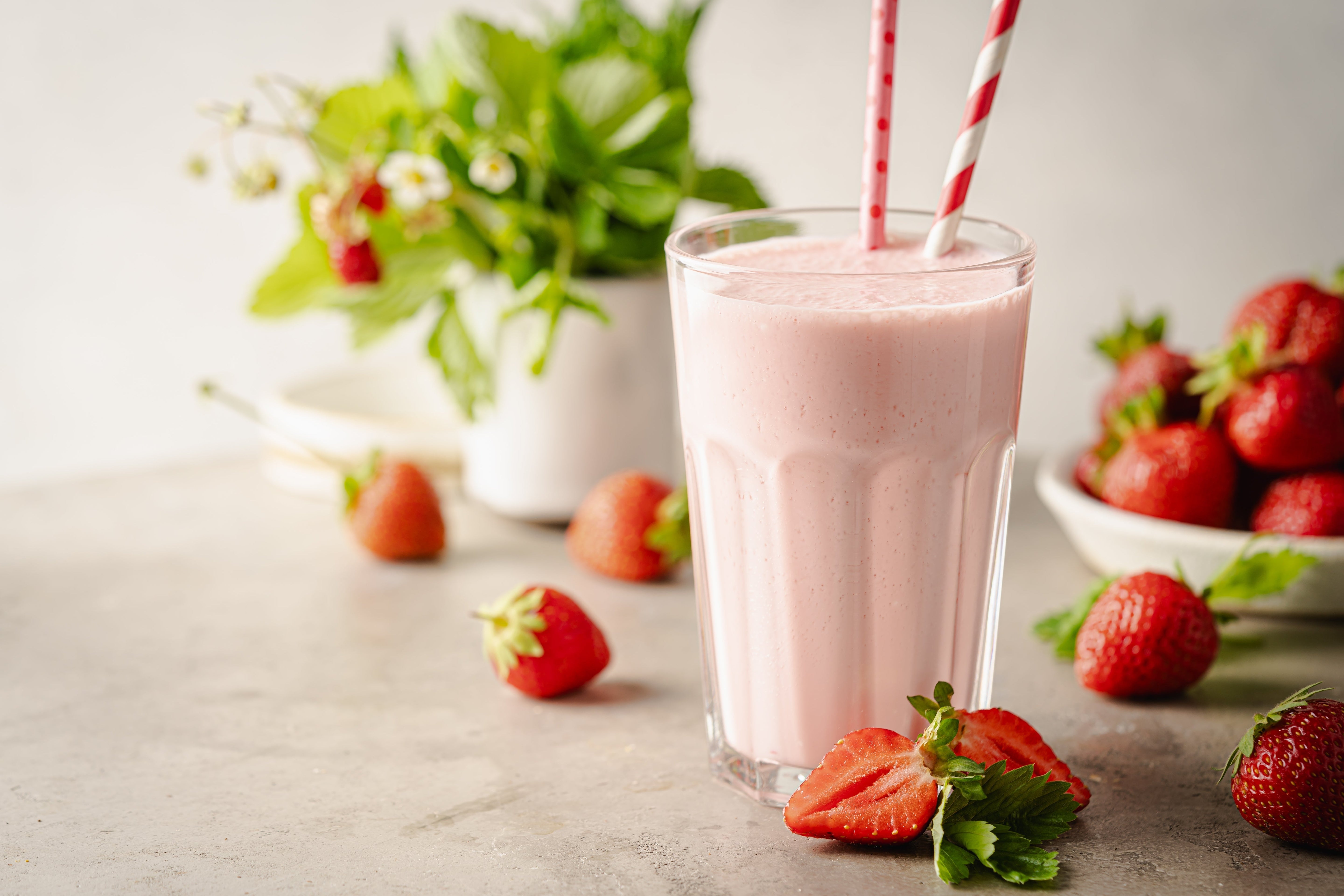 AARDBEIENMILKSHAKE