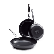 Greenpan Brussels Koekenpannen 24cm 28cm 3-delig Keramisch inductie pfas-vrij onderkant 