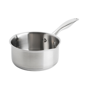 Dagelijkse kost steelpan 16cm met 2 tuiten zilver