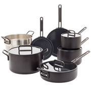 GreenPan™ Stanley Tucci™ Ceramic Nonstick 11-Piece Cookware Set, Milano Black