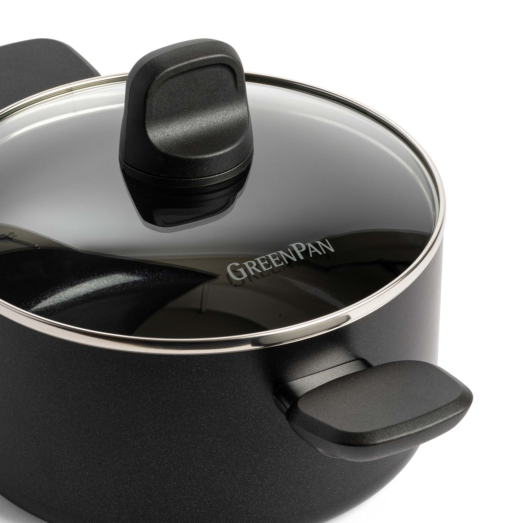 Greenpan Memphis Kookpannen 16cm 18cm 20cm Keramisch inductie pfas-vrij zijaanzicht 