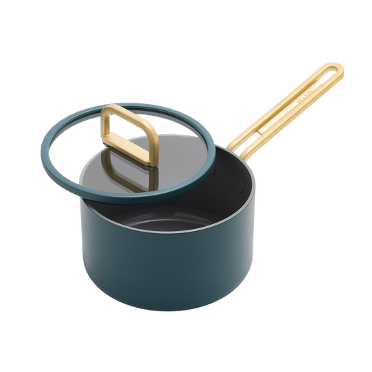 GreenPan™ Stanley Tucci™ Ceramic Nonstick 16cm/1.9L Saucepan with Lid, Venetian Teal