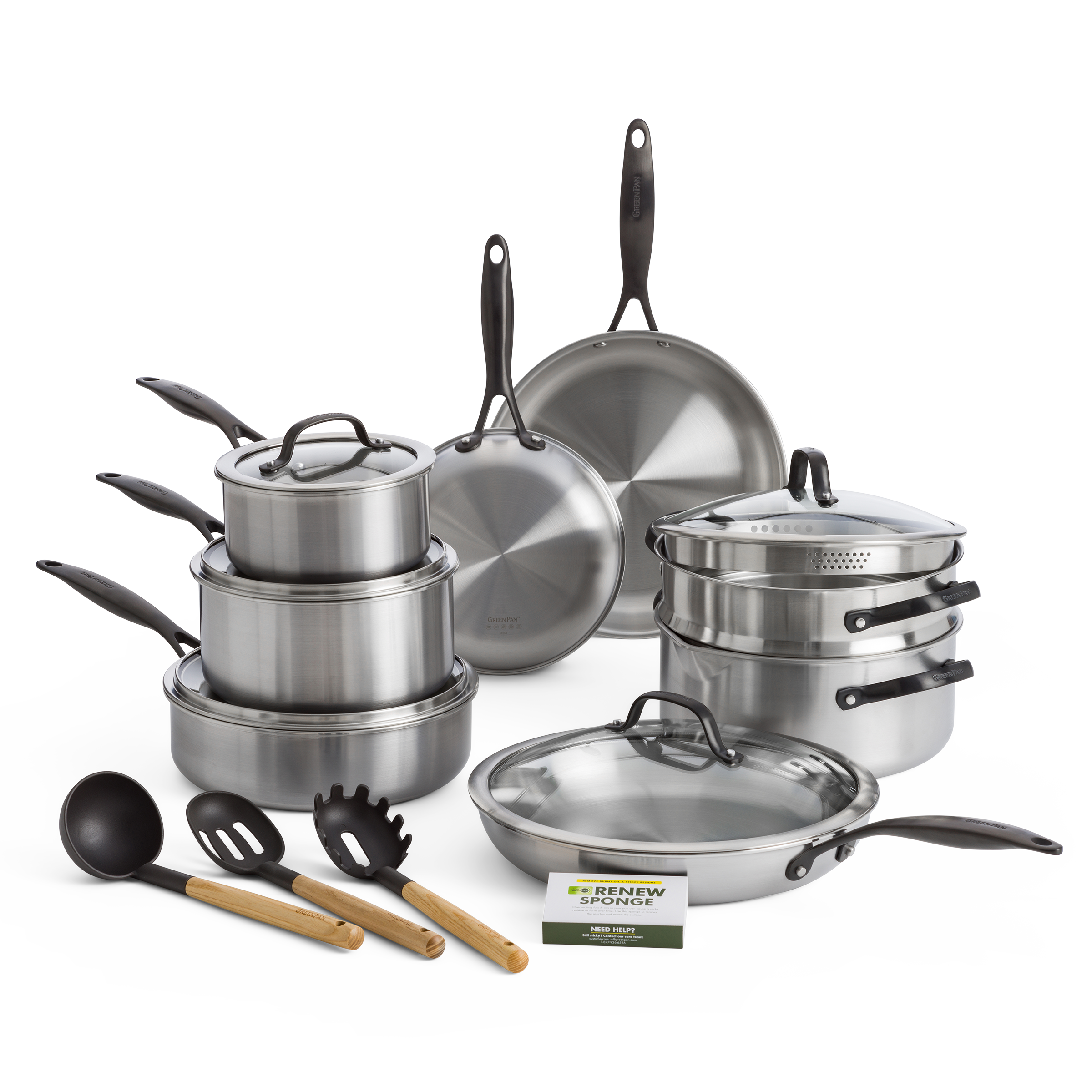 Venice Pro Noir RVS 14-delige set + utensils