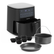 Black XXL Air Fryer & bakspullen set
