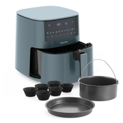XXL Air Fryer Smokey Blue & bakspullen set