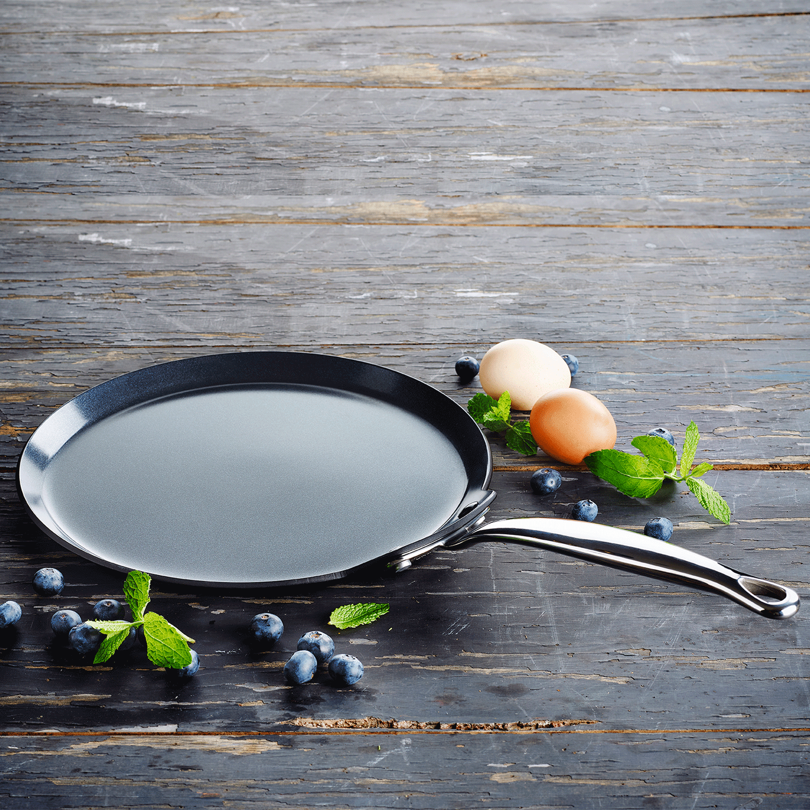 Greenpan Barcelona Pro Pannenkoekenpan 24cm  Keramisch inductie pfas-vri vooraanzicht