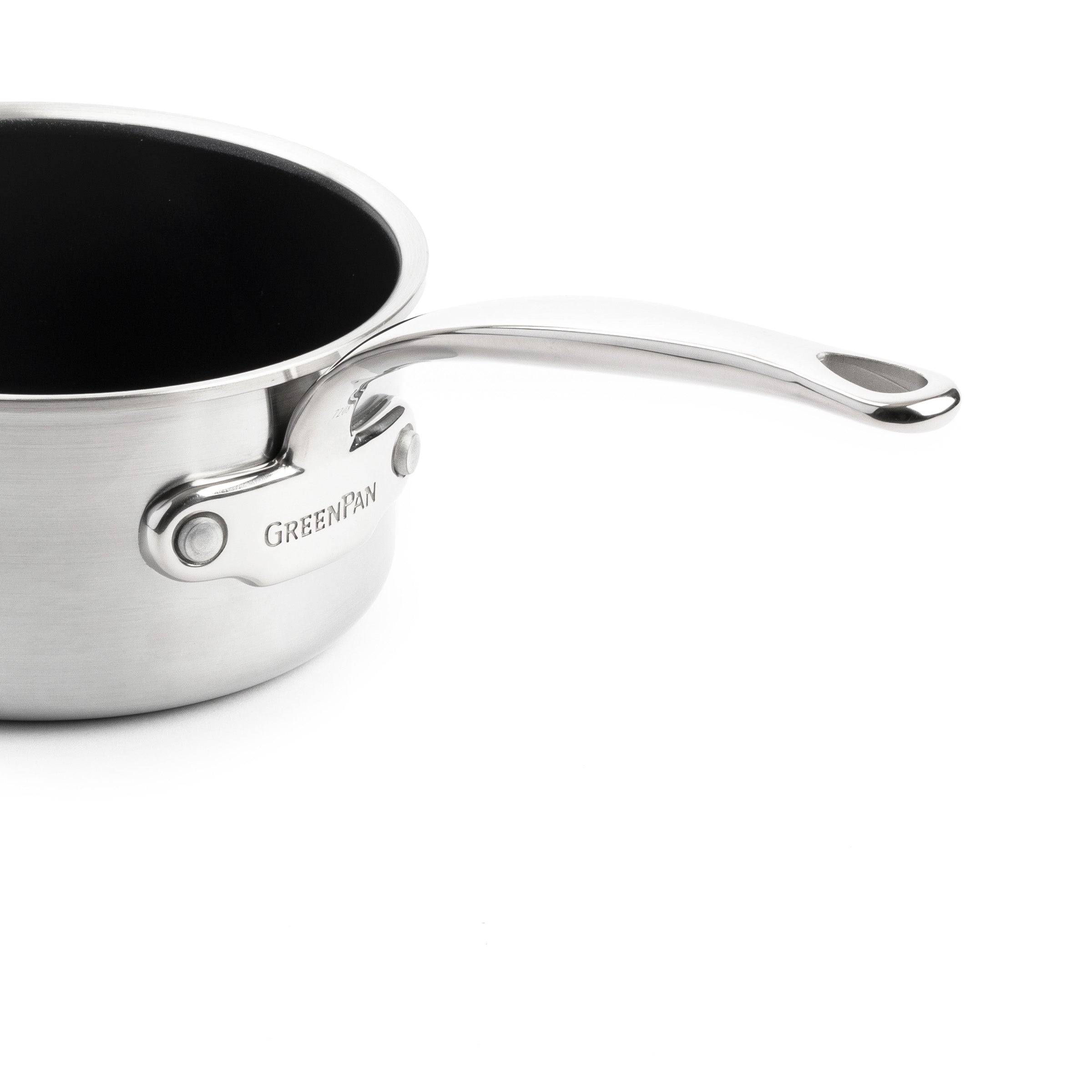 Greenpan Premiere Steelpan  Keramisch inductie pfas-vri zijaanzicht 