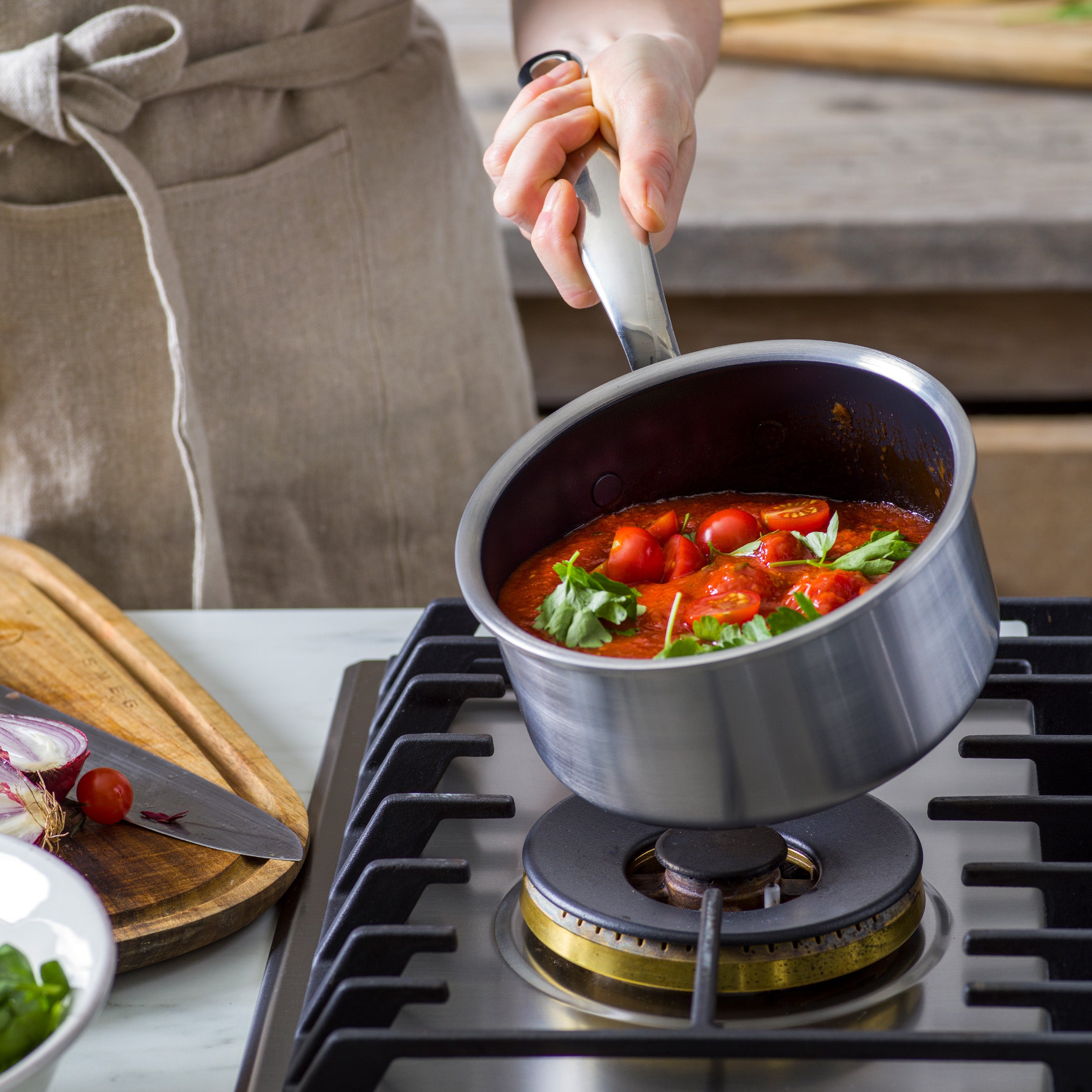 Greenpan Premiere Steelpan  Keramisch inductie pfas-vri vooraanzicht