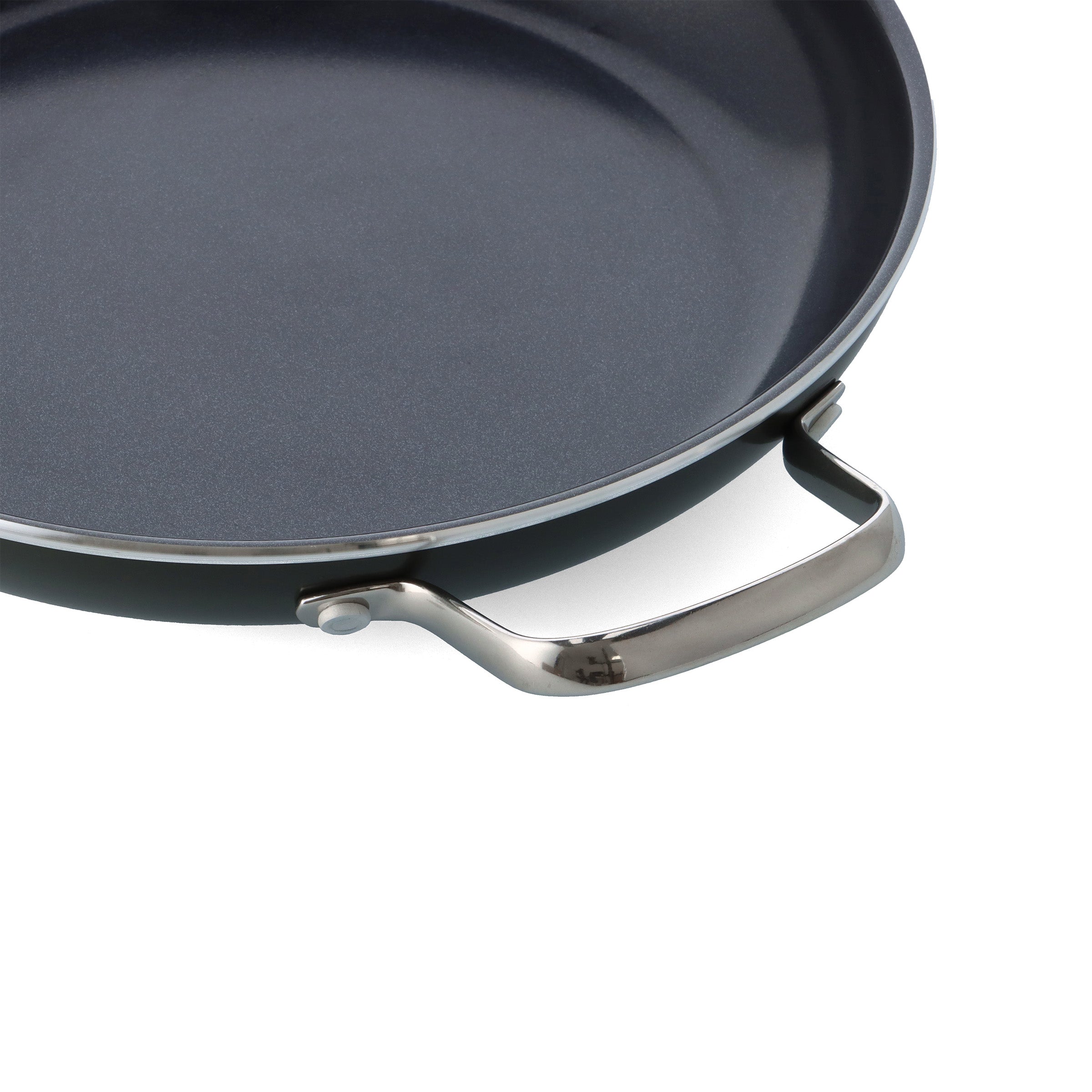 Dagelijkse kost braadpan met 2 zijgrepen 24cm groen handvat
